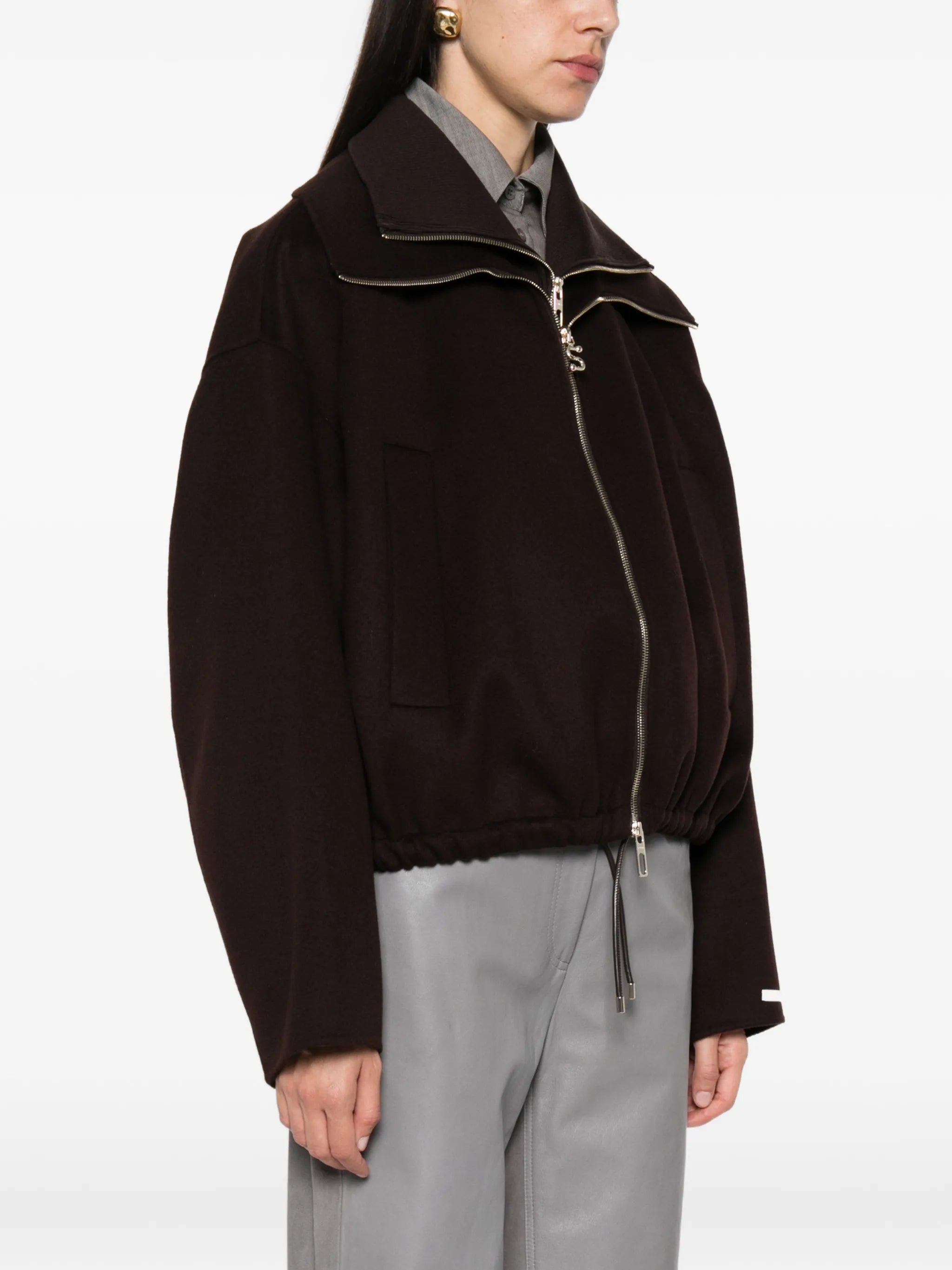 SPXEmiro zip-fastening drawstring jacket