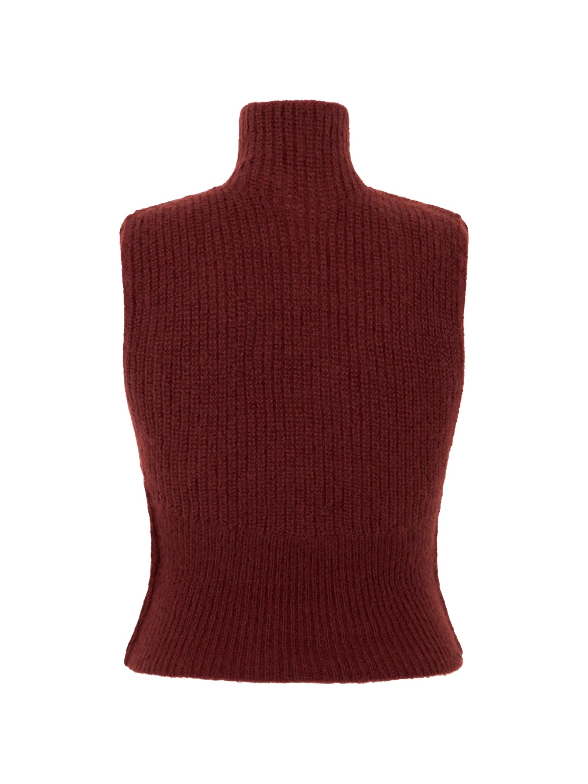 slim-fitting mohair jumper - brown bordeaux