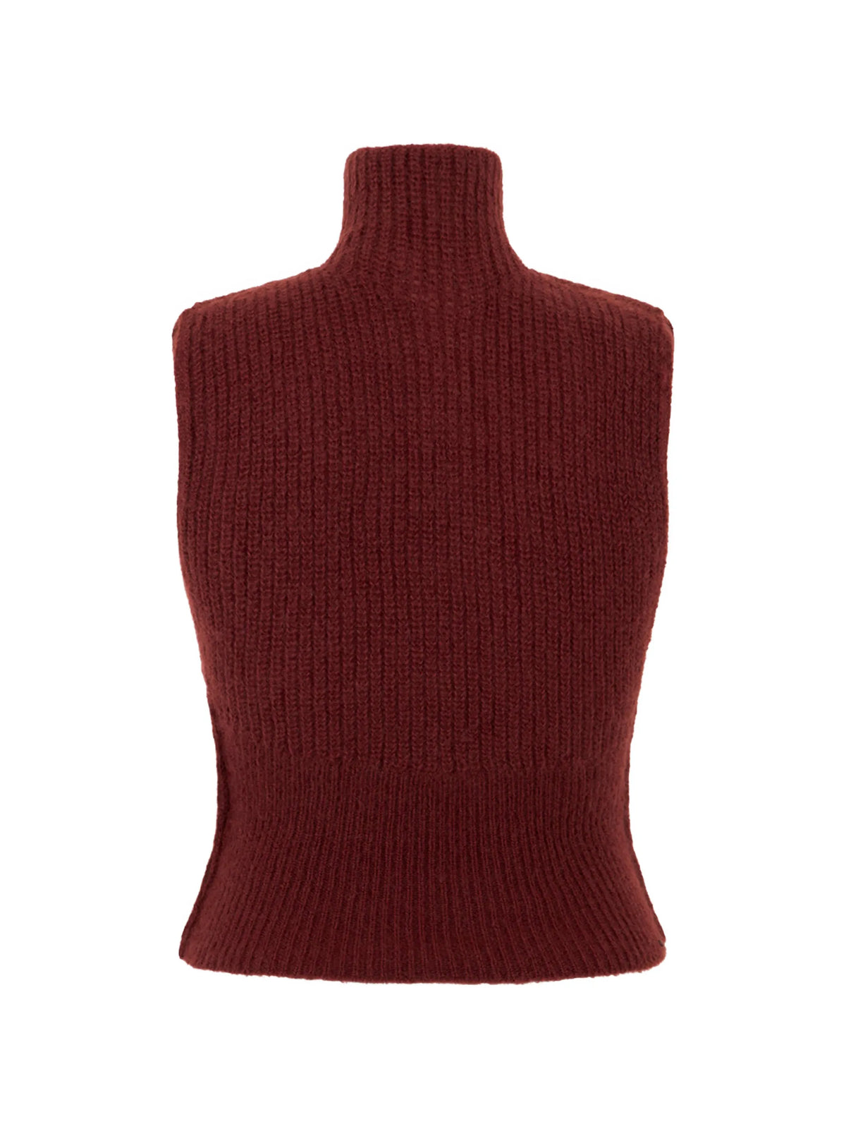 slim-fitting mohair jumper - brown bordeaux
