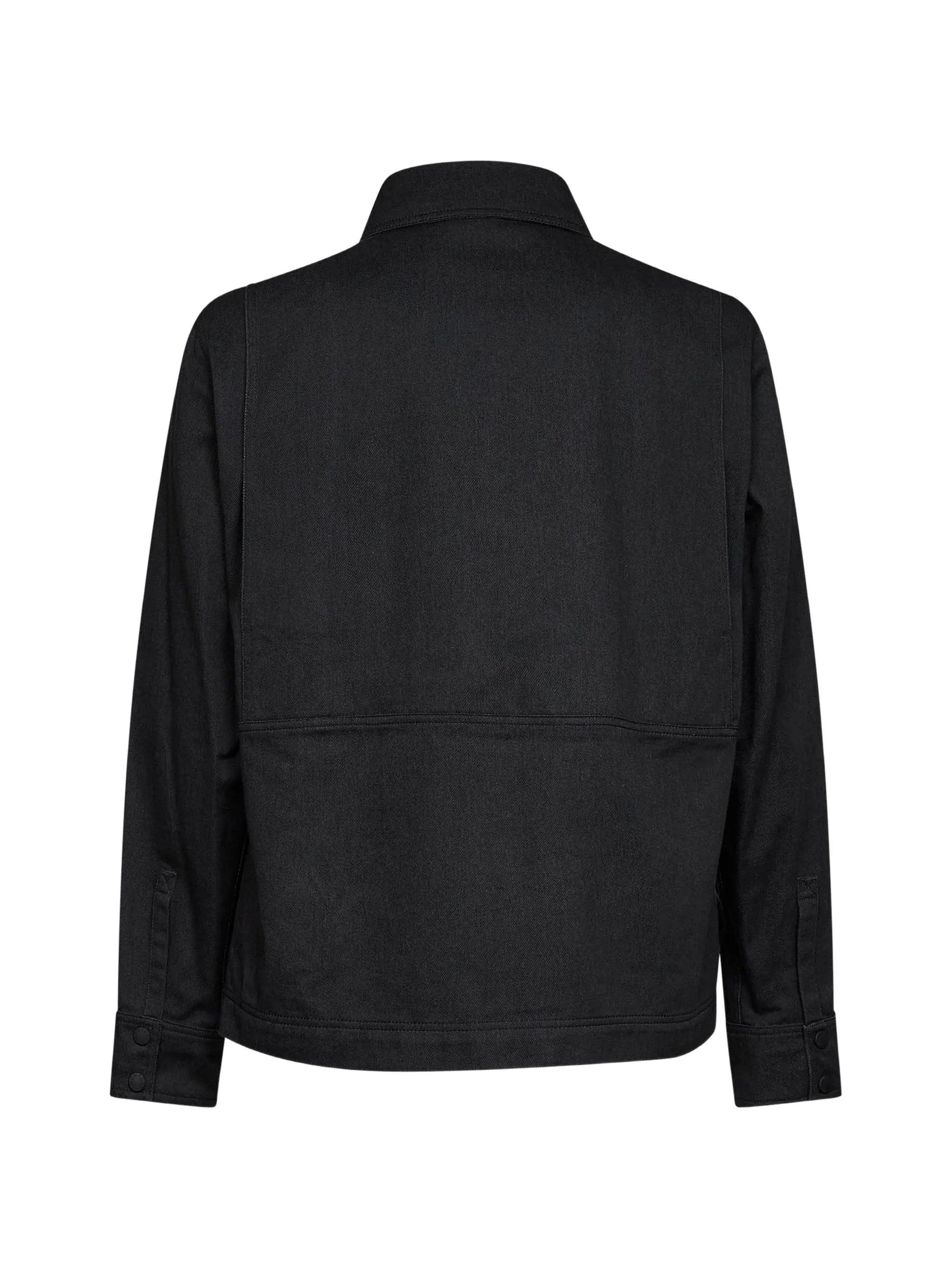 logo-patch zip-up jacket