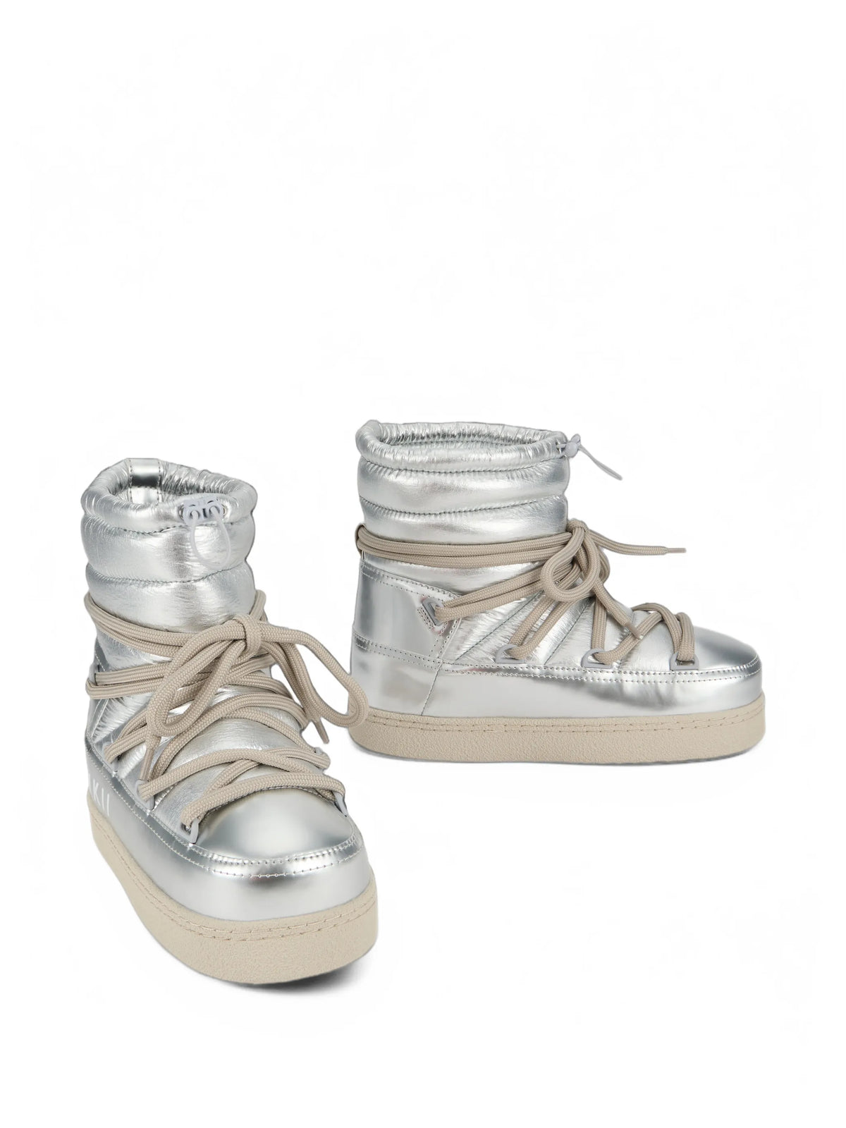Mountain Gloss quilted metallic boots