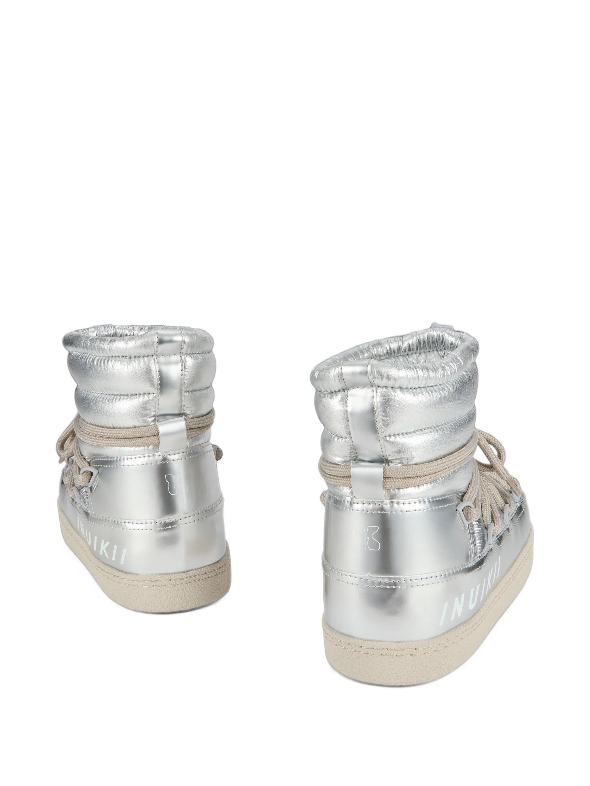 Mountain Gloss quilted metallic boots