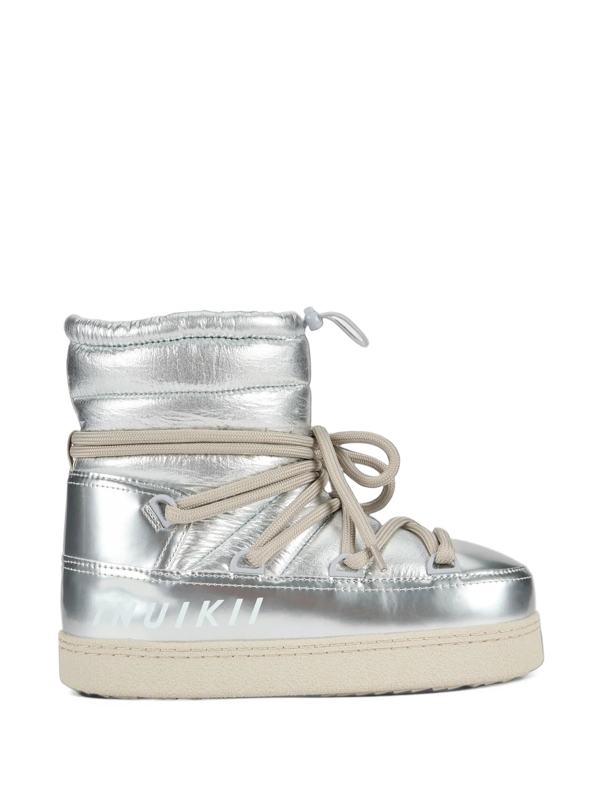 Inuikii Mountain Gloss quilted metallic boots