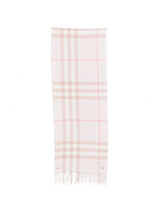 Giant Check cashmere scarf