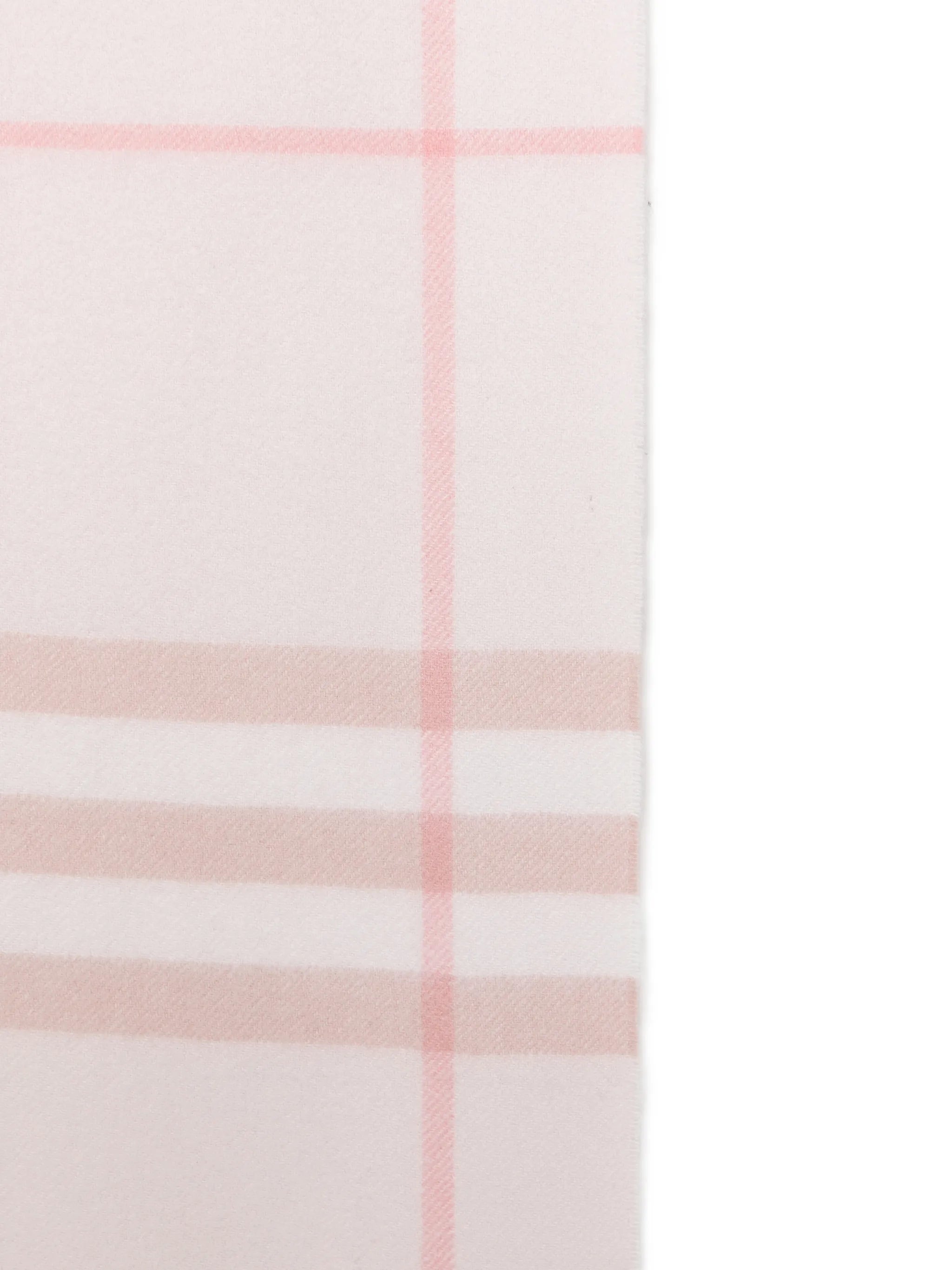 Check cashmere scarf