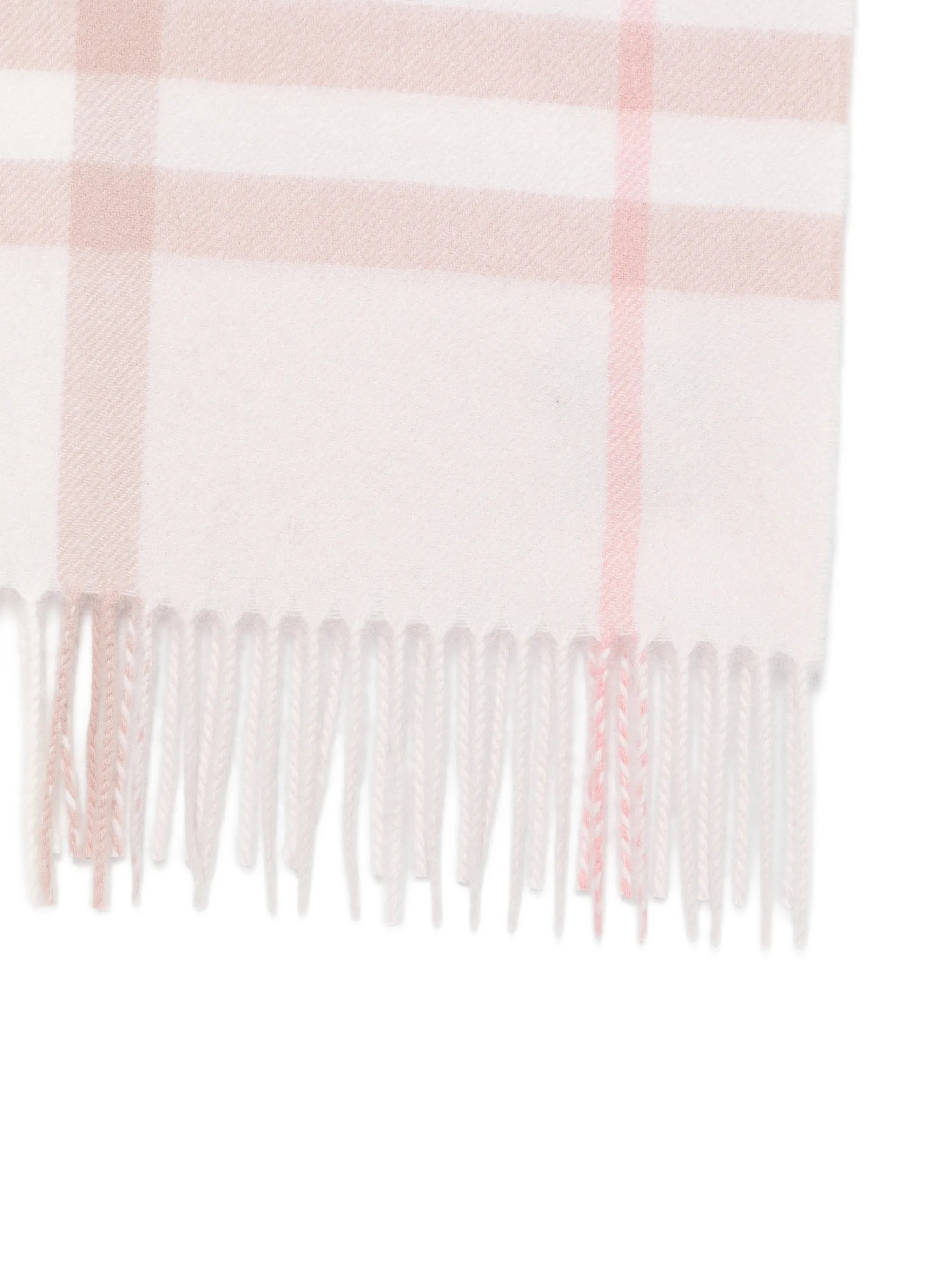 Check cashmere scarf