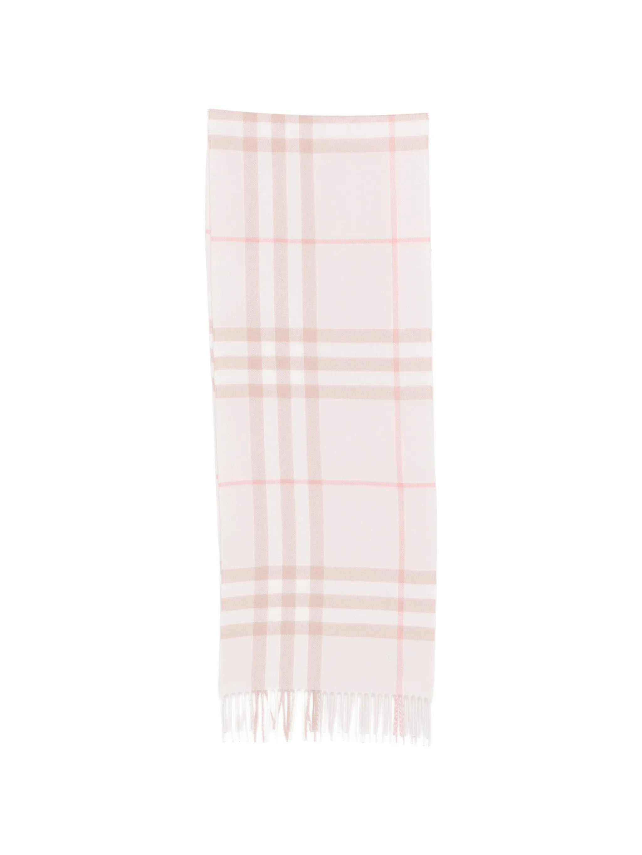 Check cashmere scarf