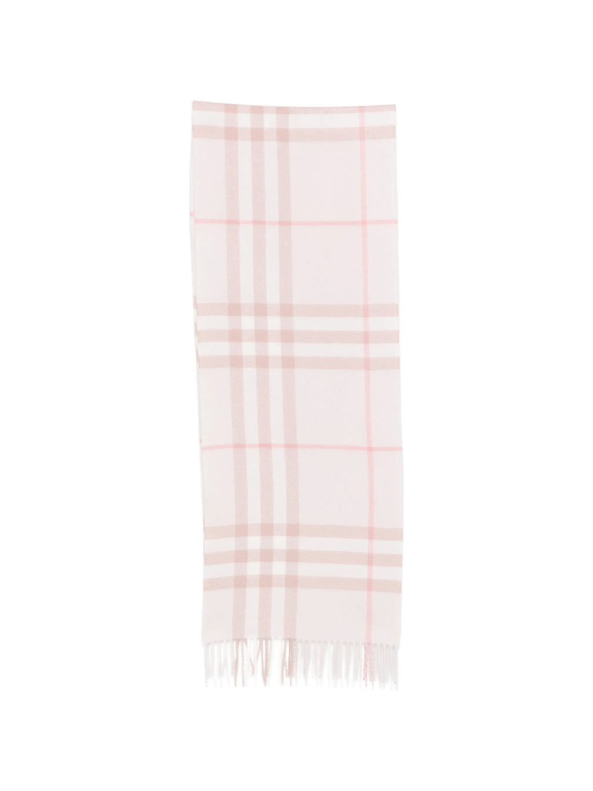 Check cashmere scarf