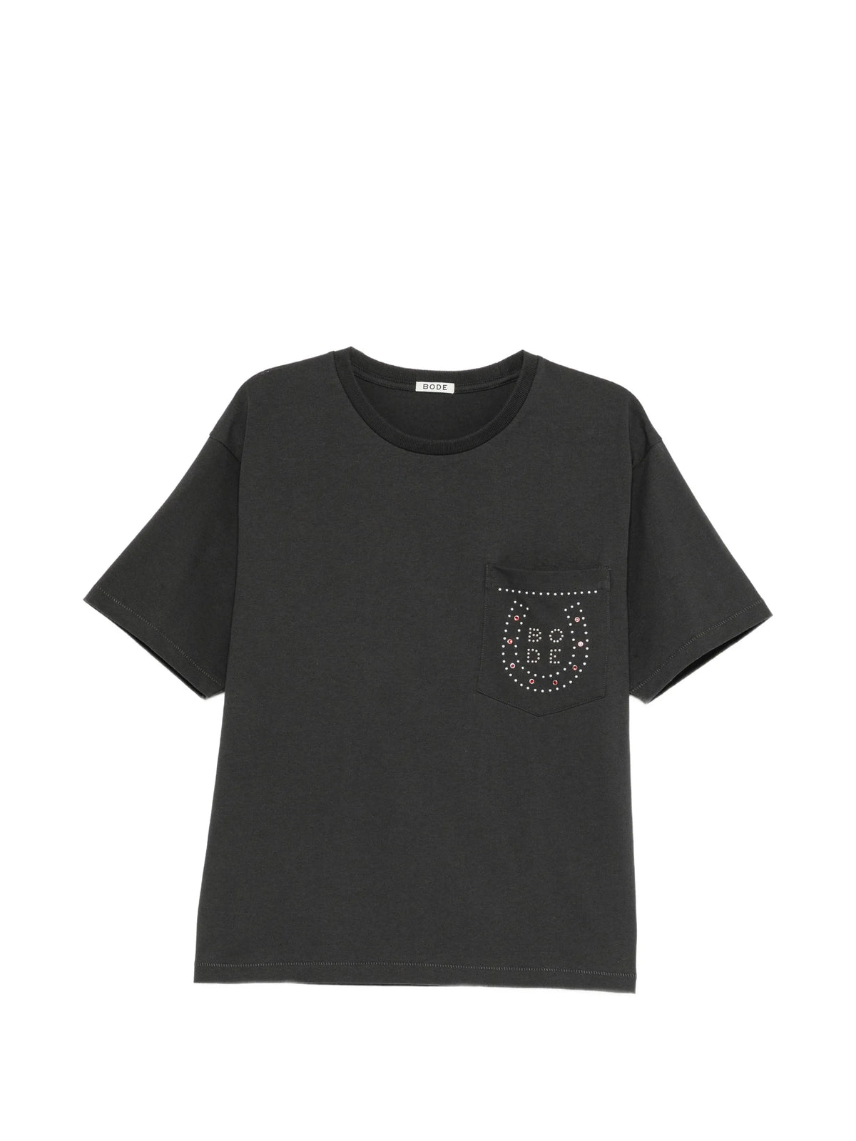 embellished-pocket T-shirt