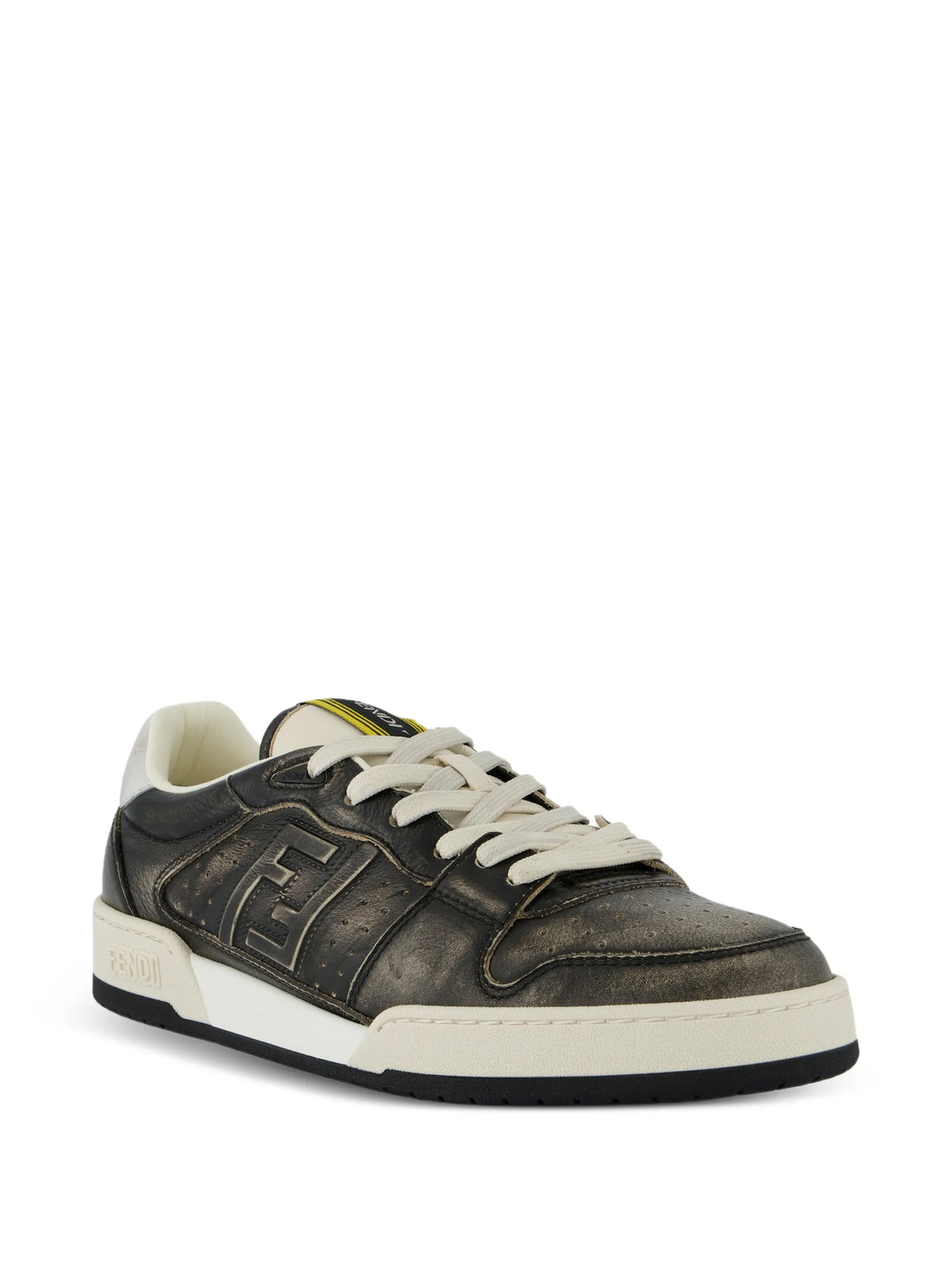 distressed-effect FF logo sneakers