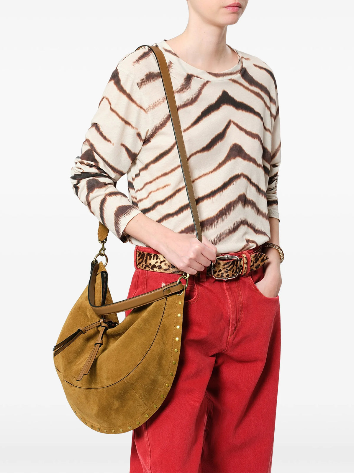 Oskan soft L suede bag