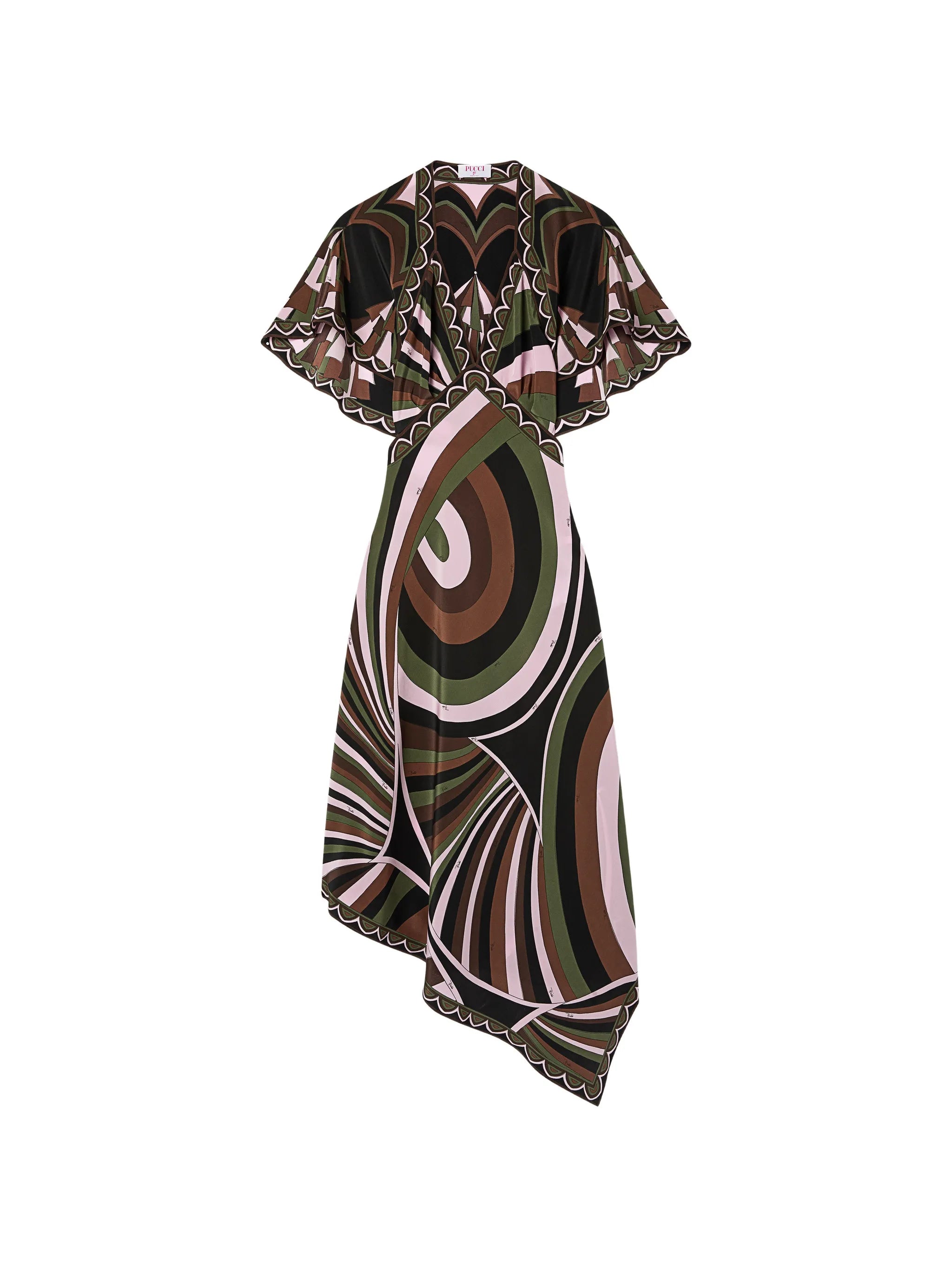 Iride-and-Baiadera-print crêpe-de-chine dress