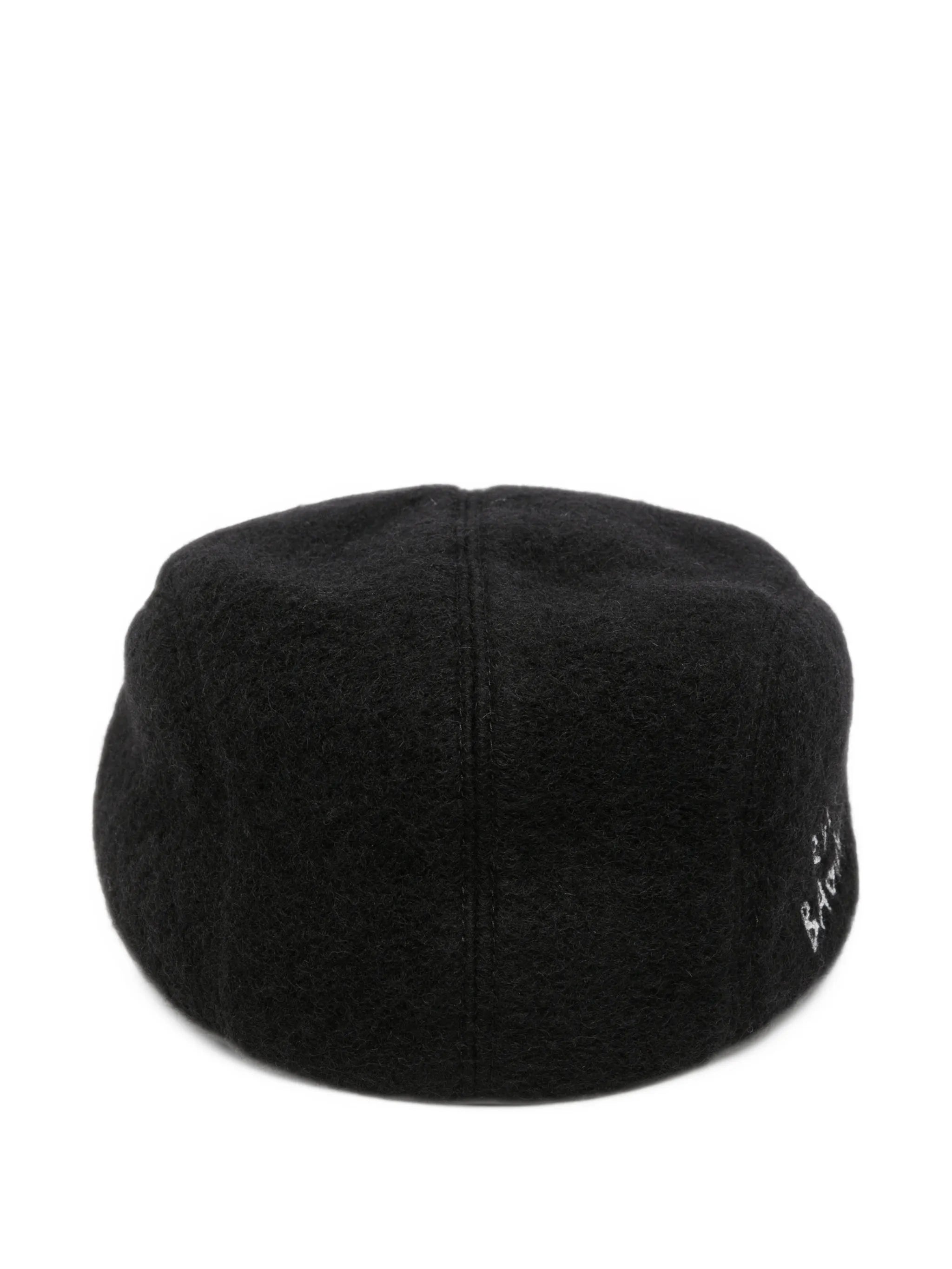 logo-embroidered wool hat