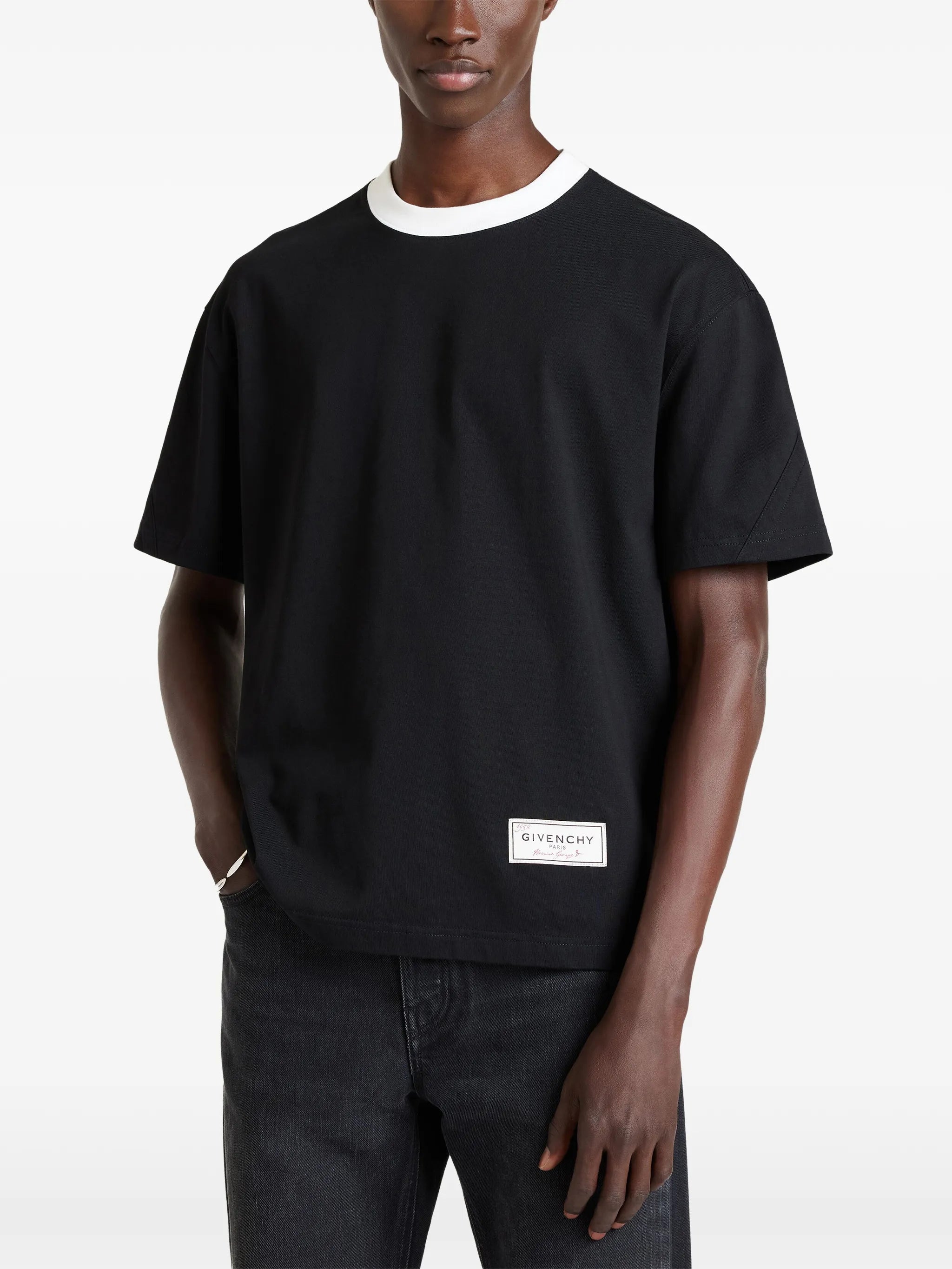 Couture Seam T-shirt in cotton
