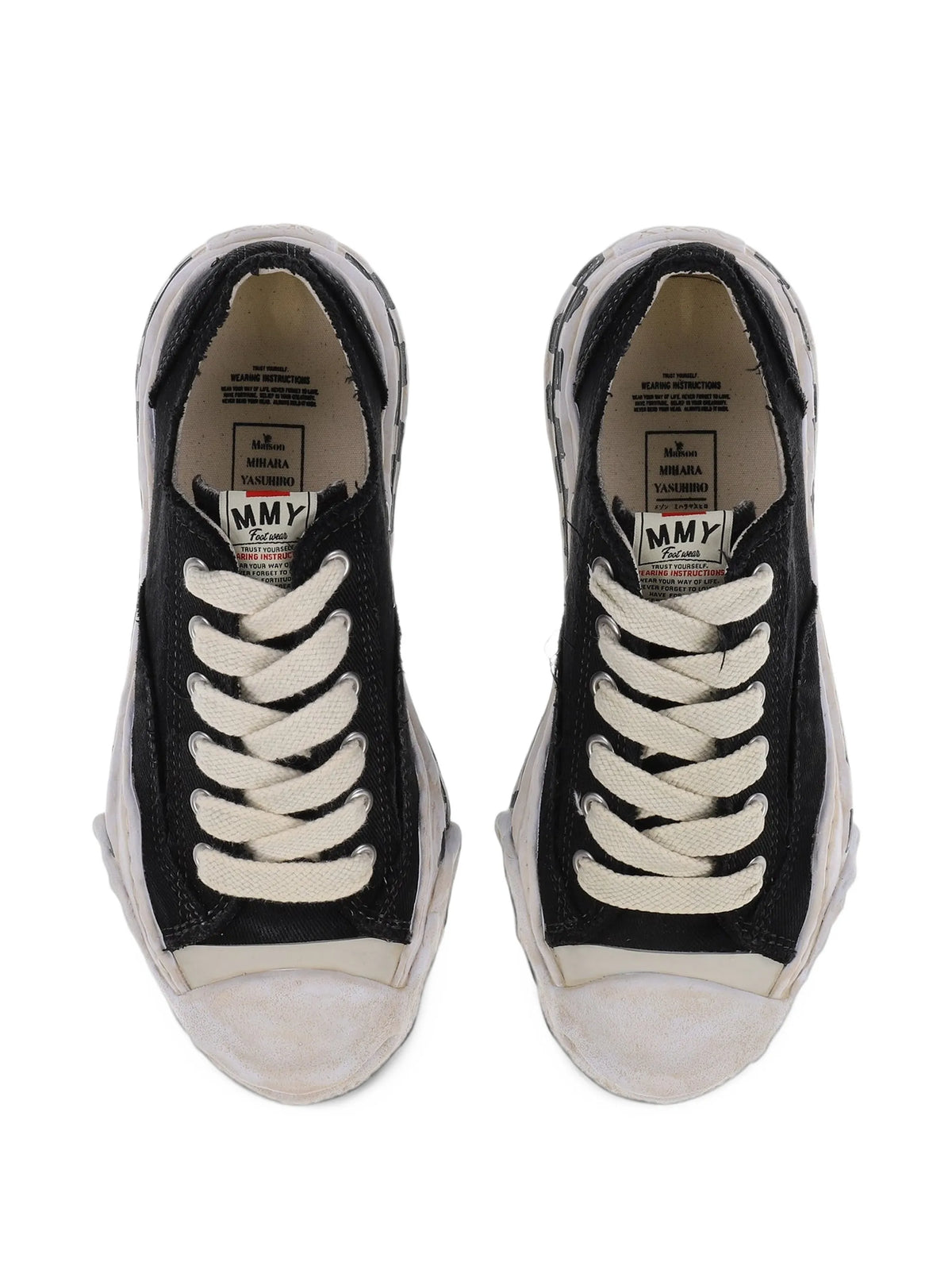 checkerboard-print sneakers