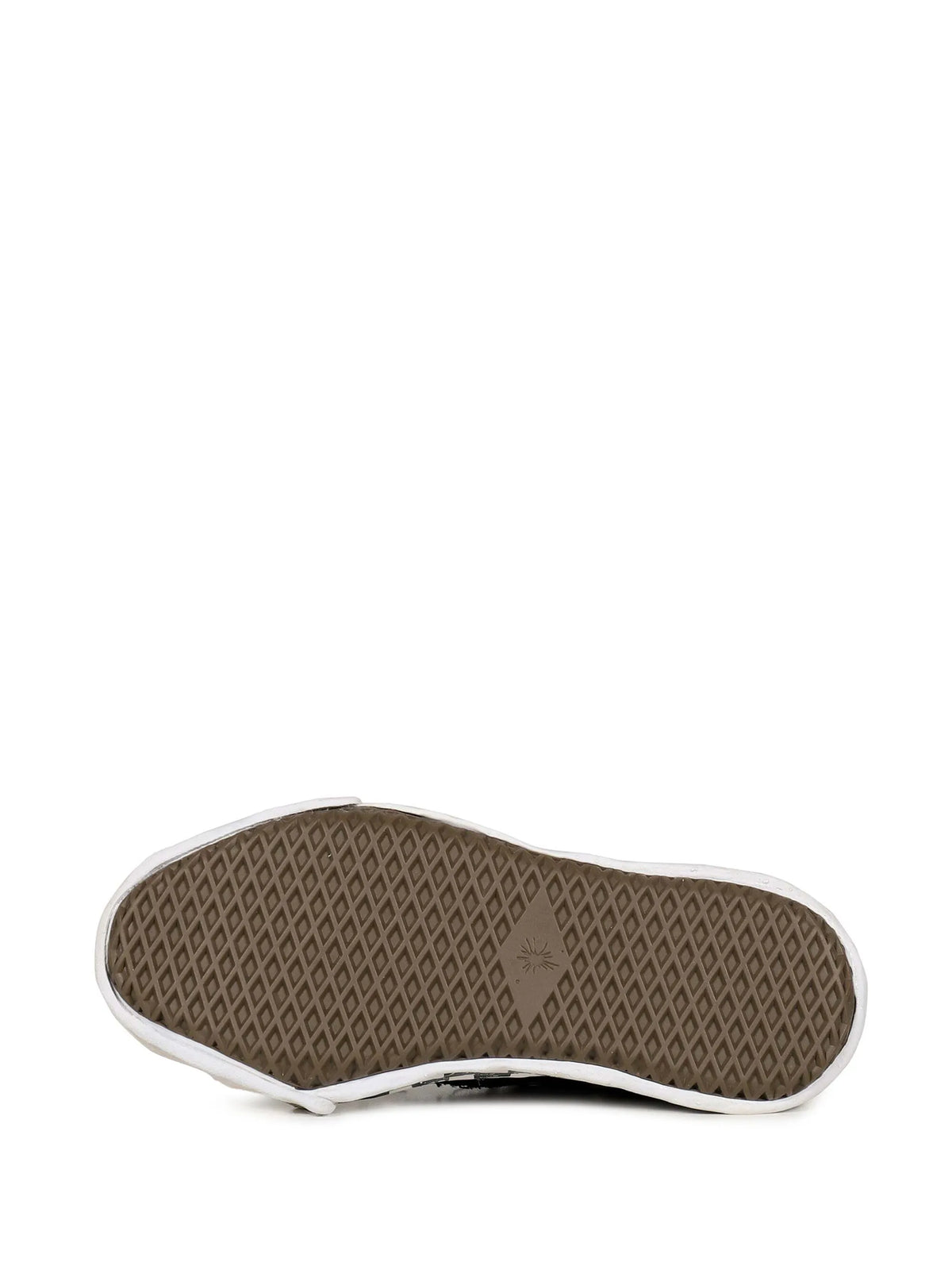 checkerboard-print sneakers