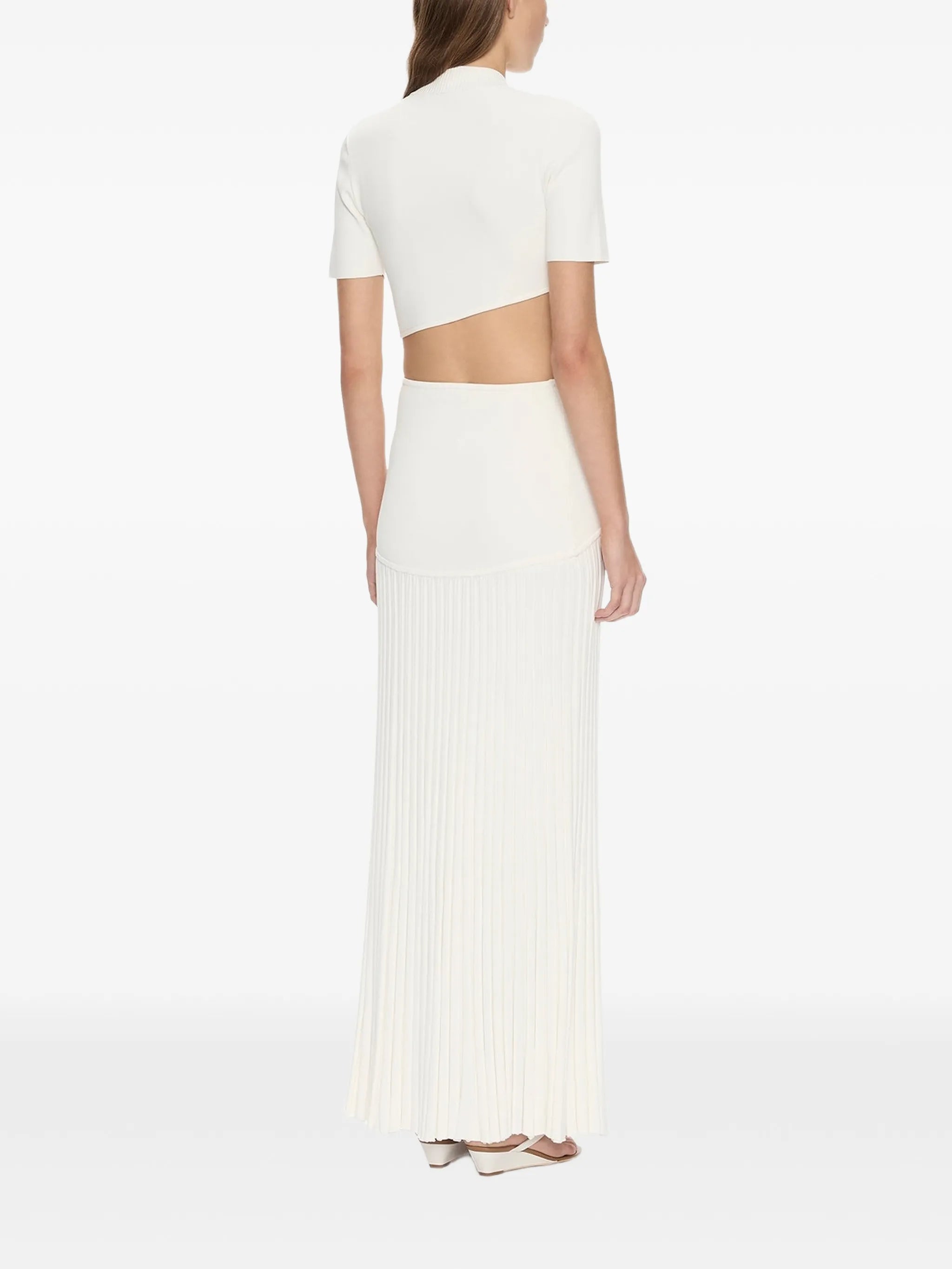 Maparadita pleated maxi skirt