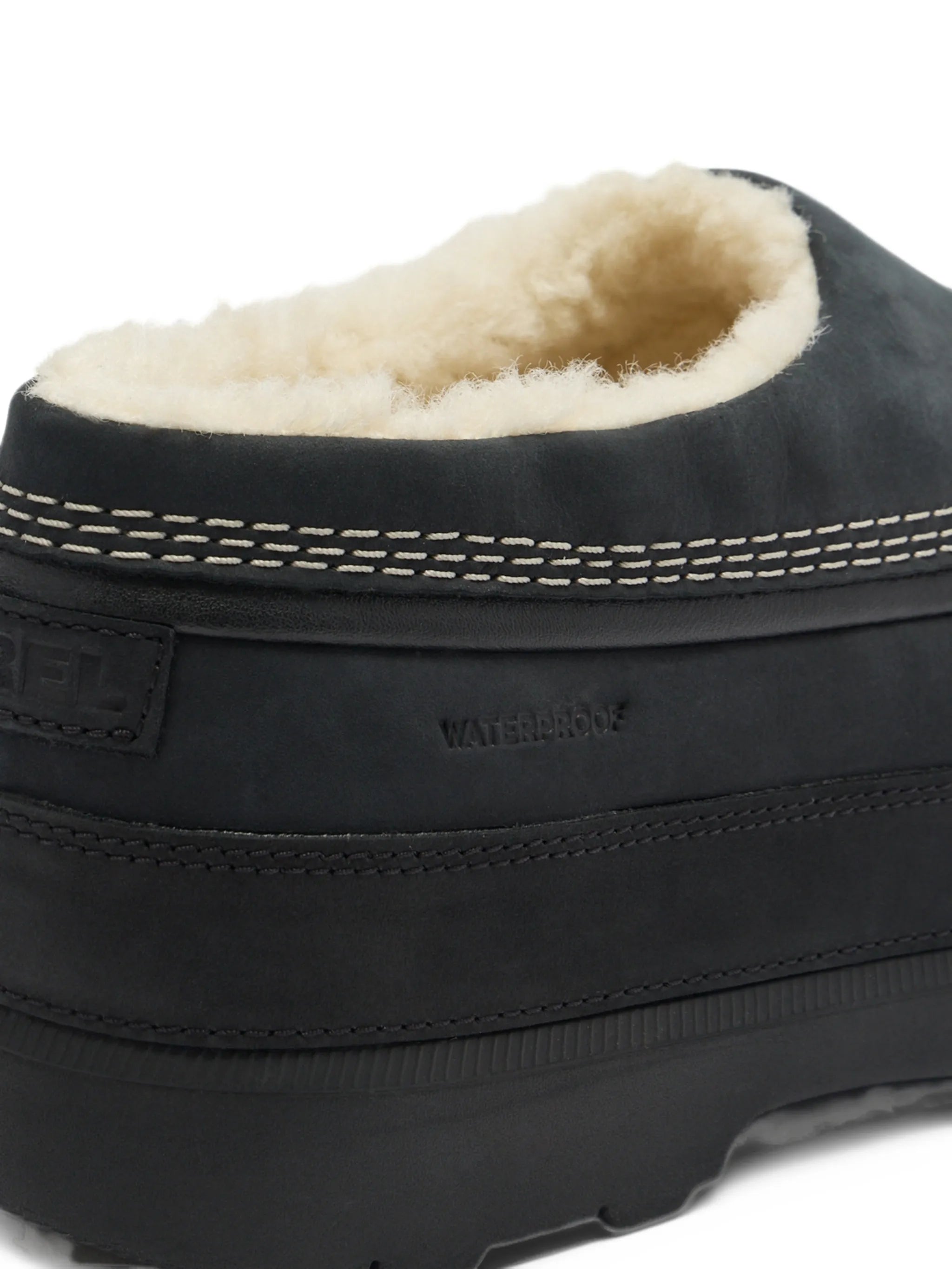 Ambler suede contrast-stitch mules