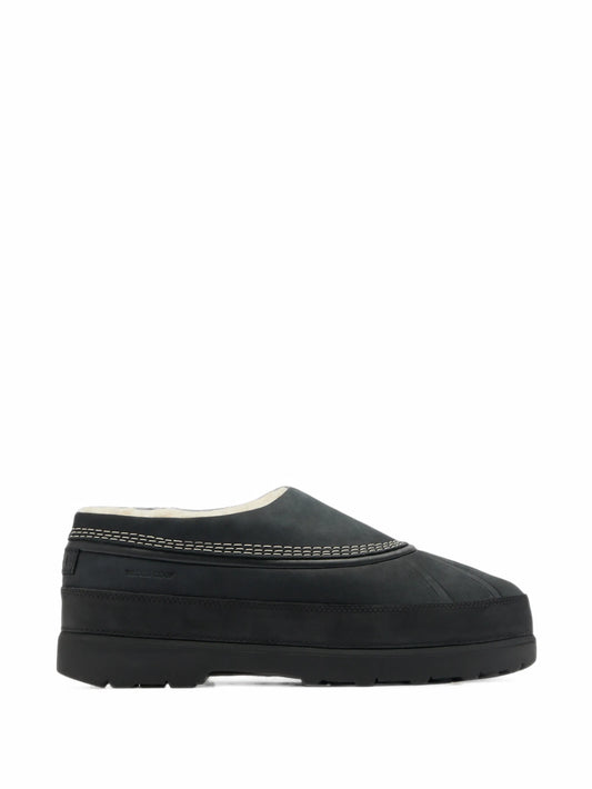 Ambler suede contrast-stitch mules