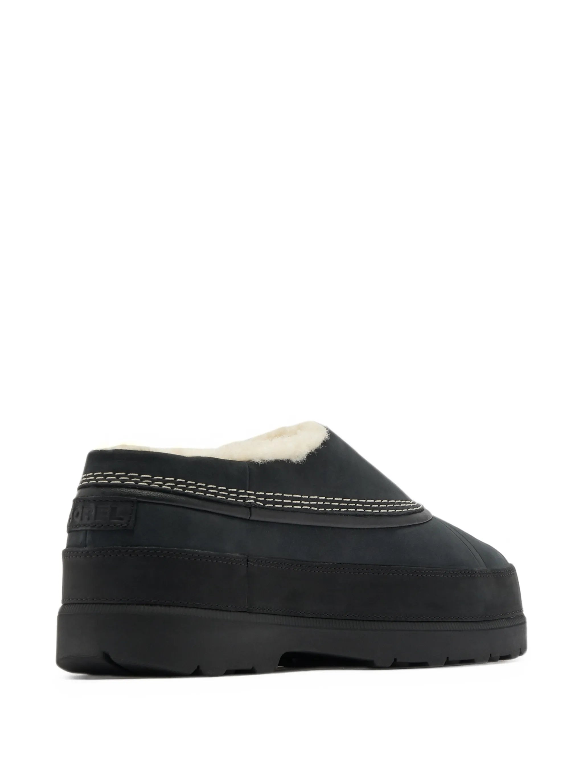Ambler suede contrast-stitch mules