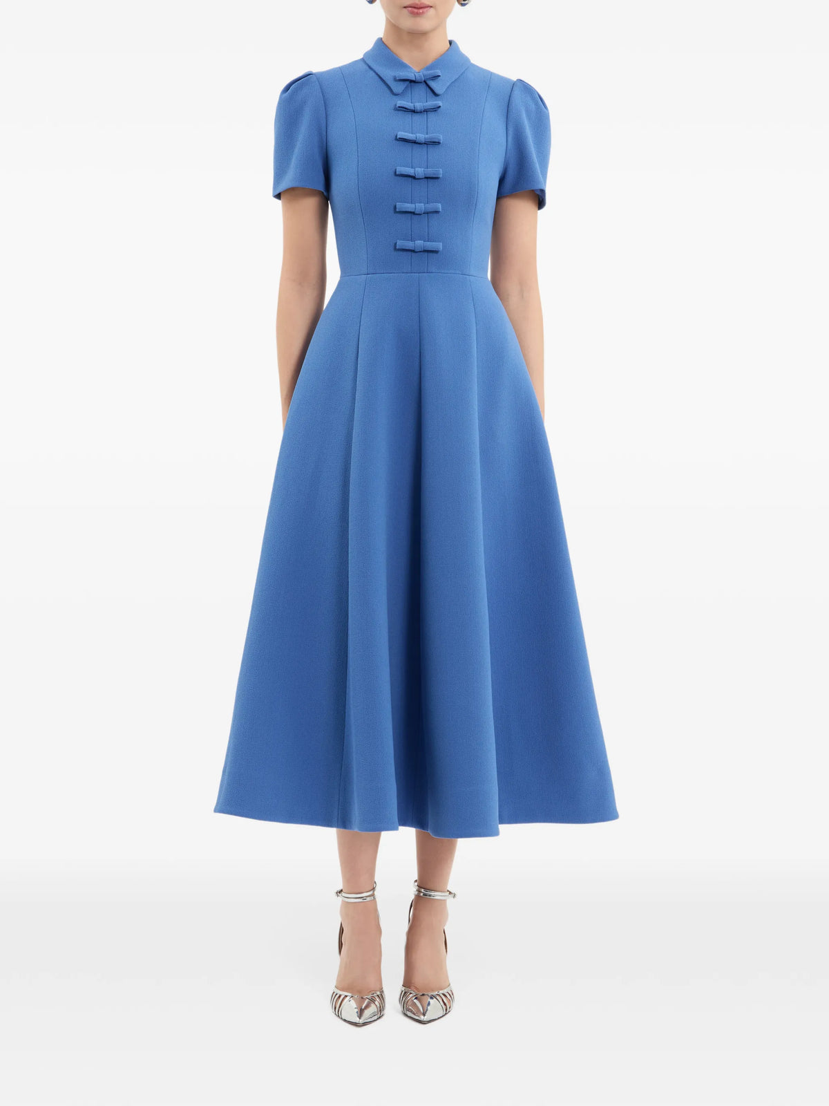 Preston short-sleeve midi dress