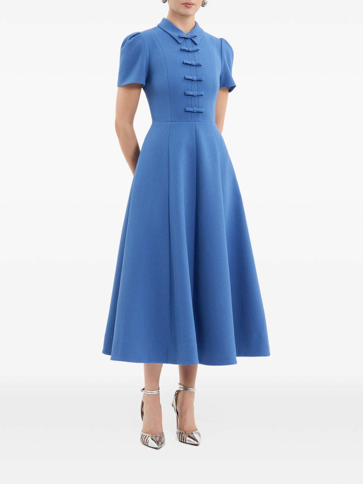 Preston short-sleeve midi dress