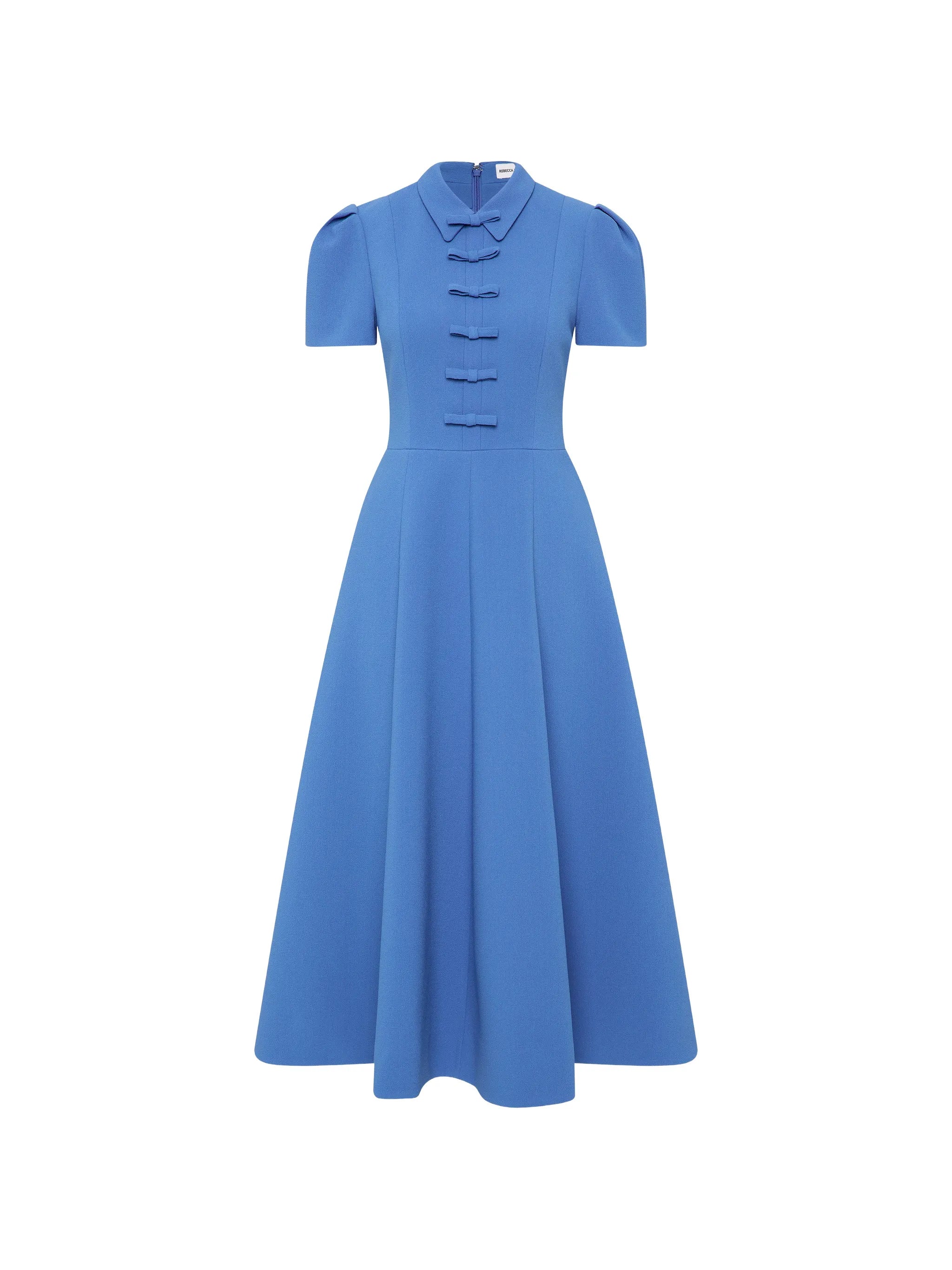 Preston short-sleeve midi dress
