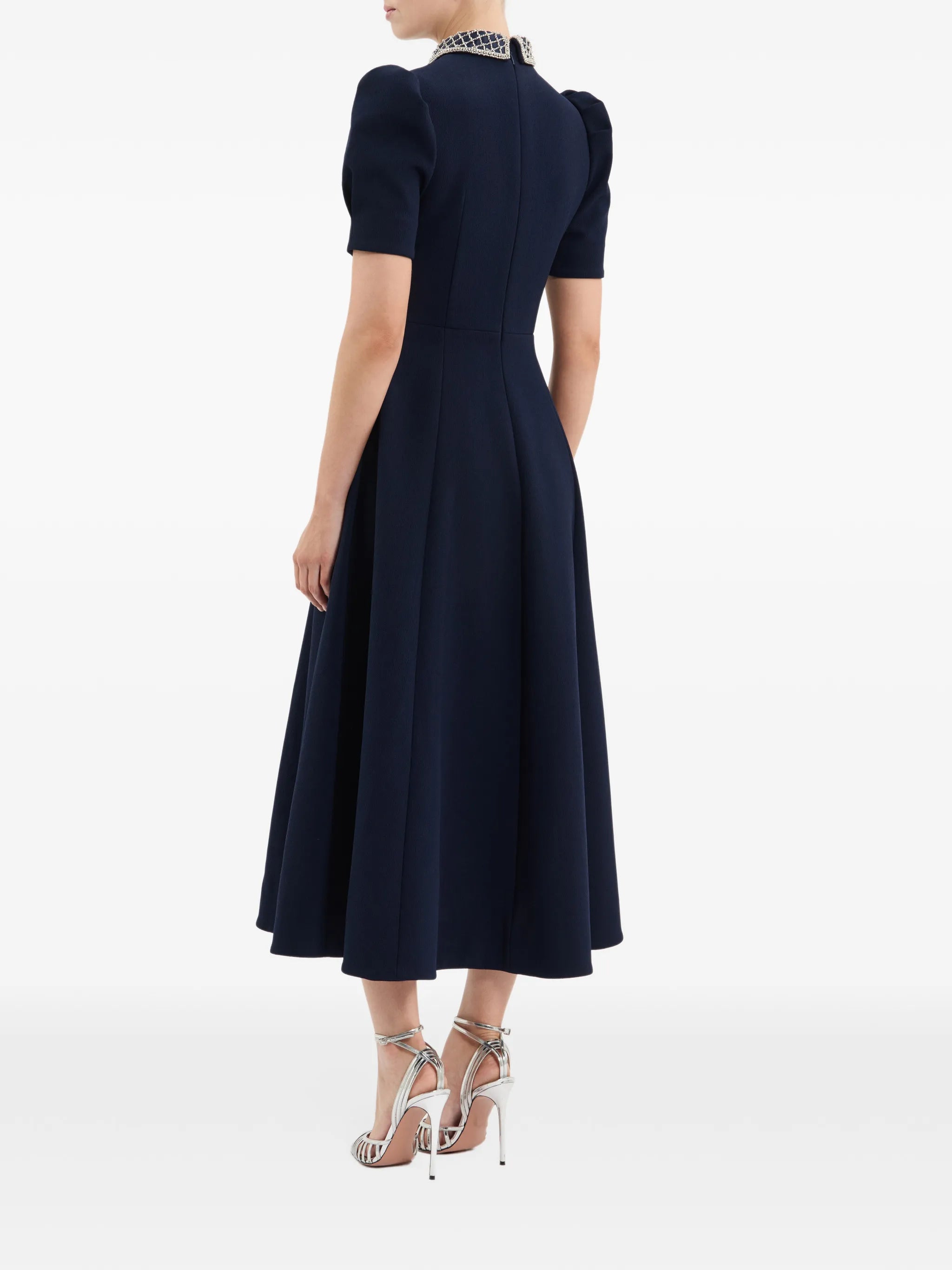Crown Jewel short-sleeve midi dress