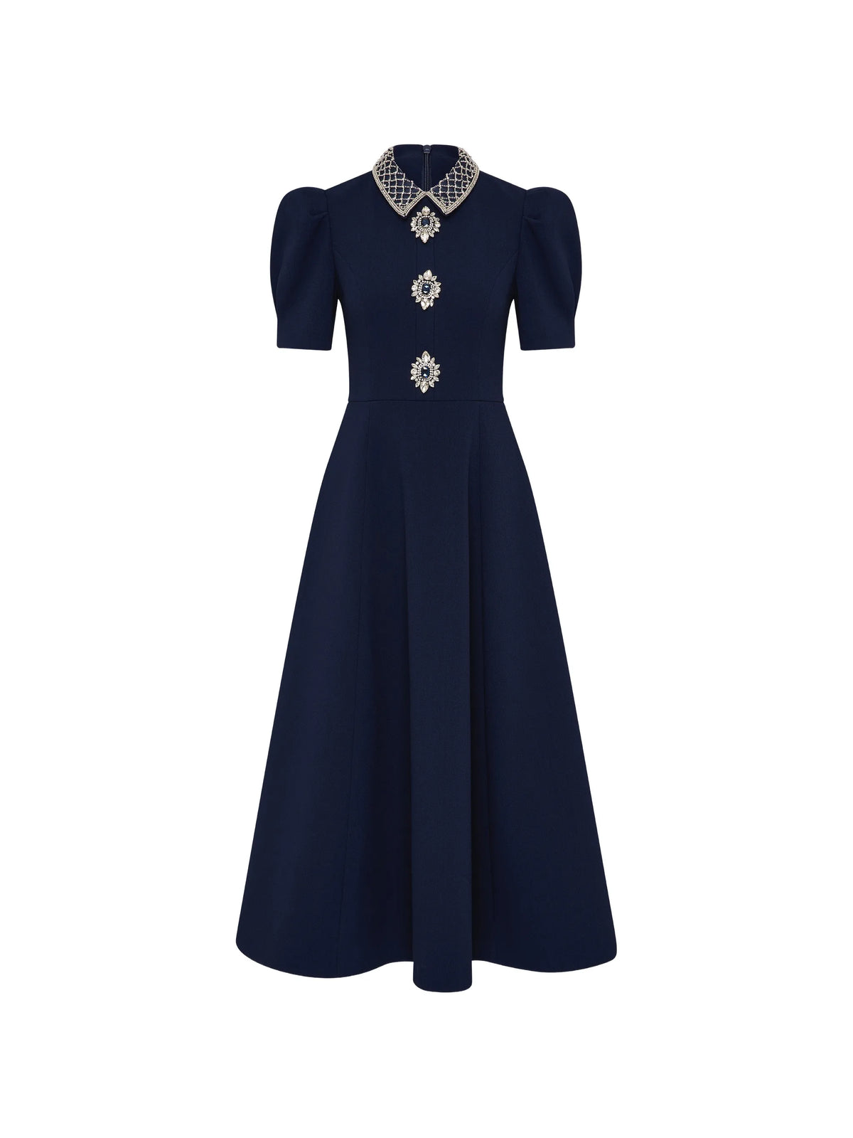 Crown Jewel short-sleeve midi dress