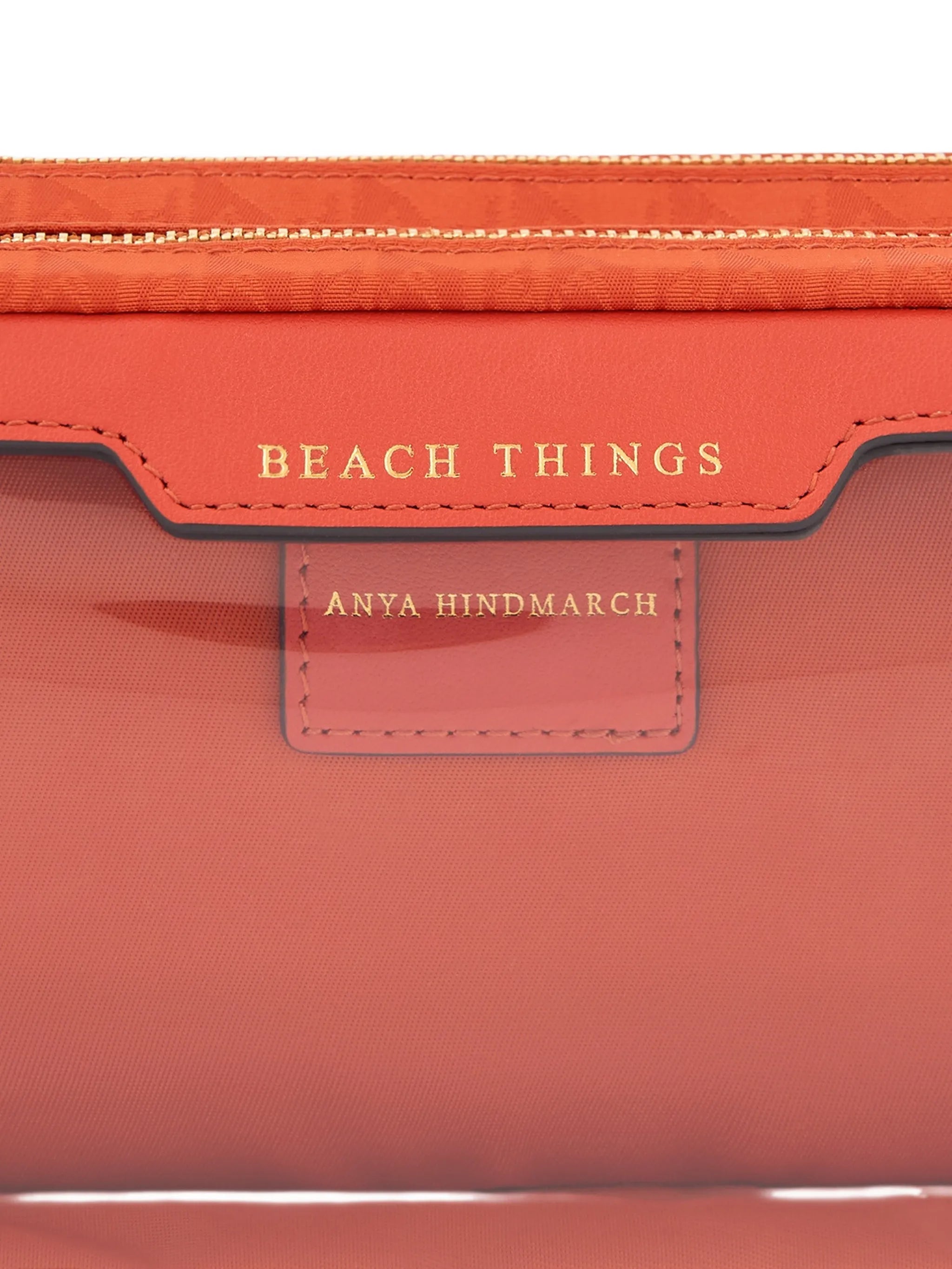 Beach Things logo-print pouch
