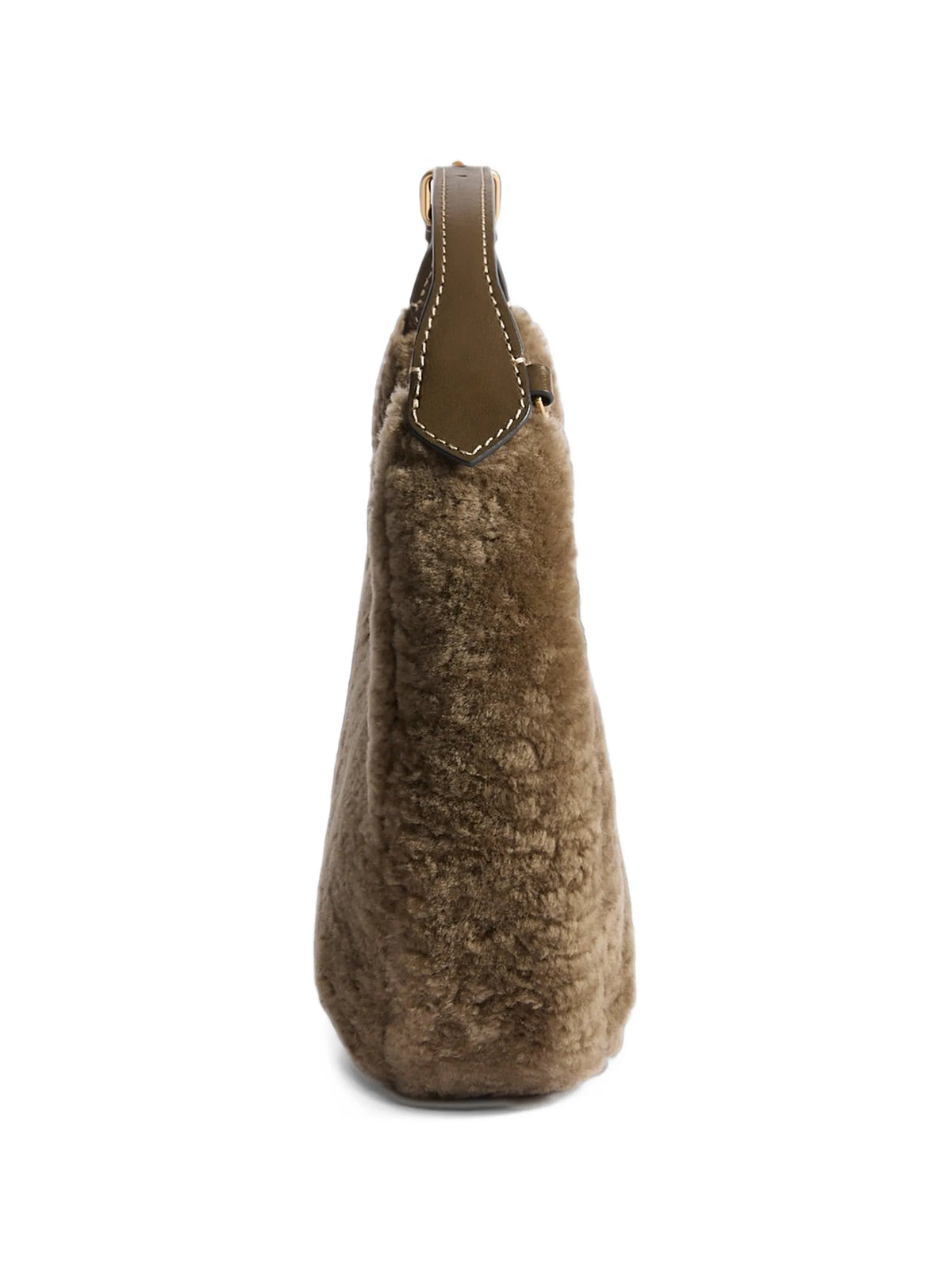 mini Eyes shearling tote bag