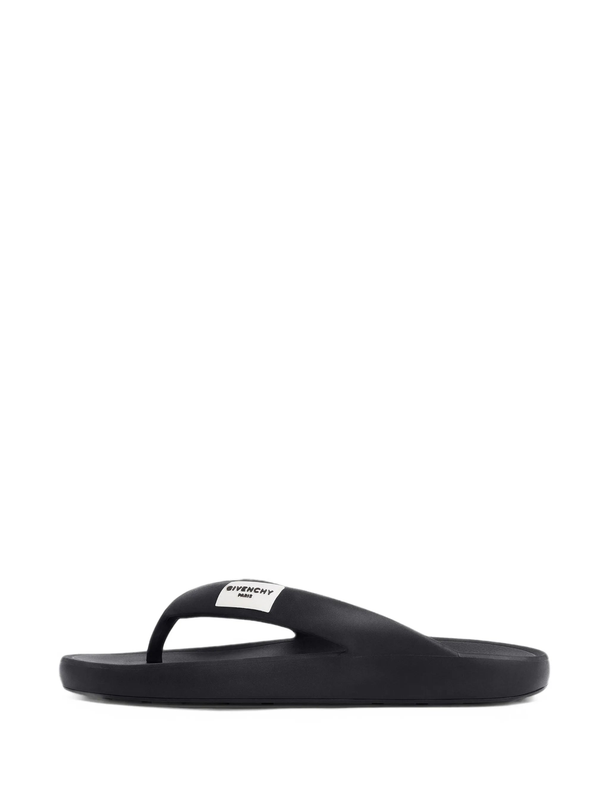 label thongs in rubber