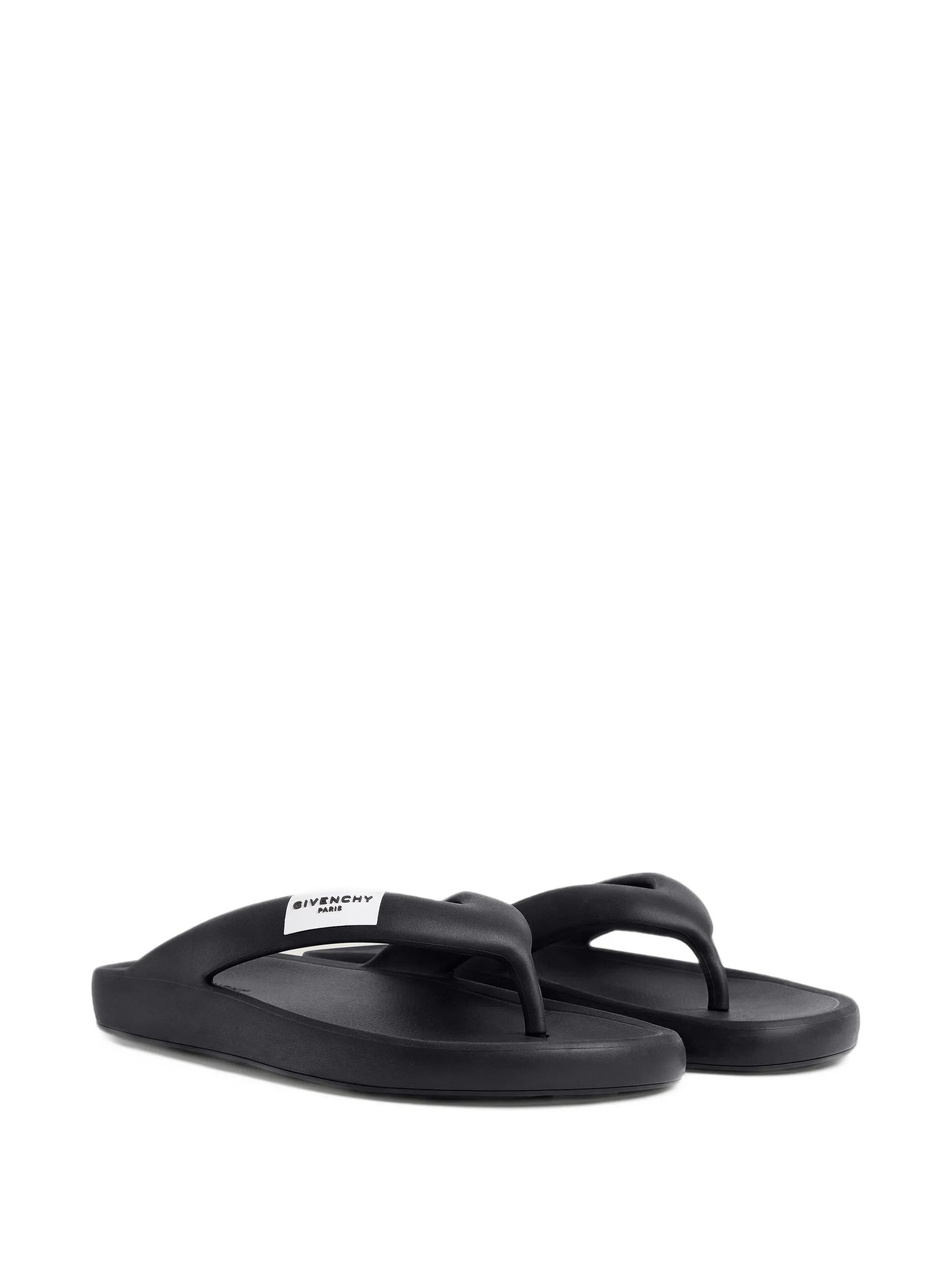label thongs in rubber