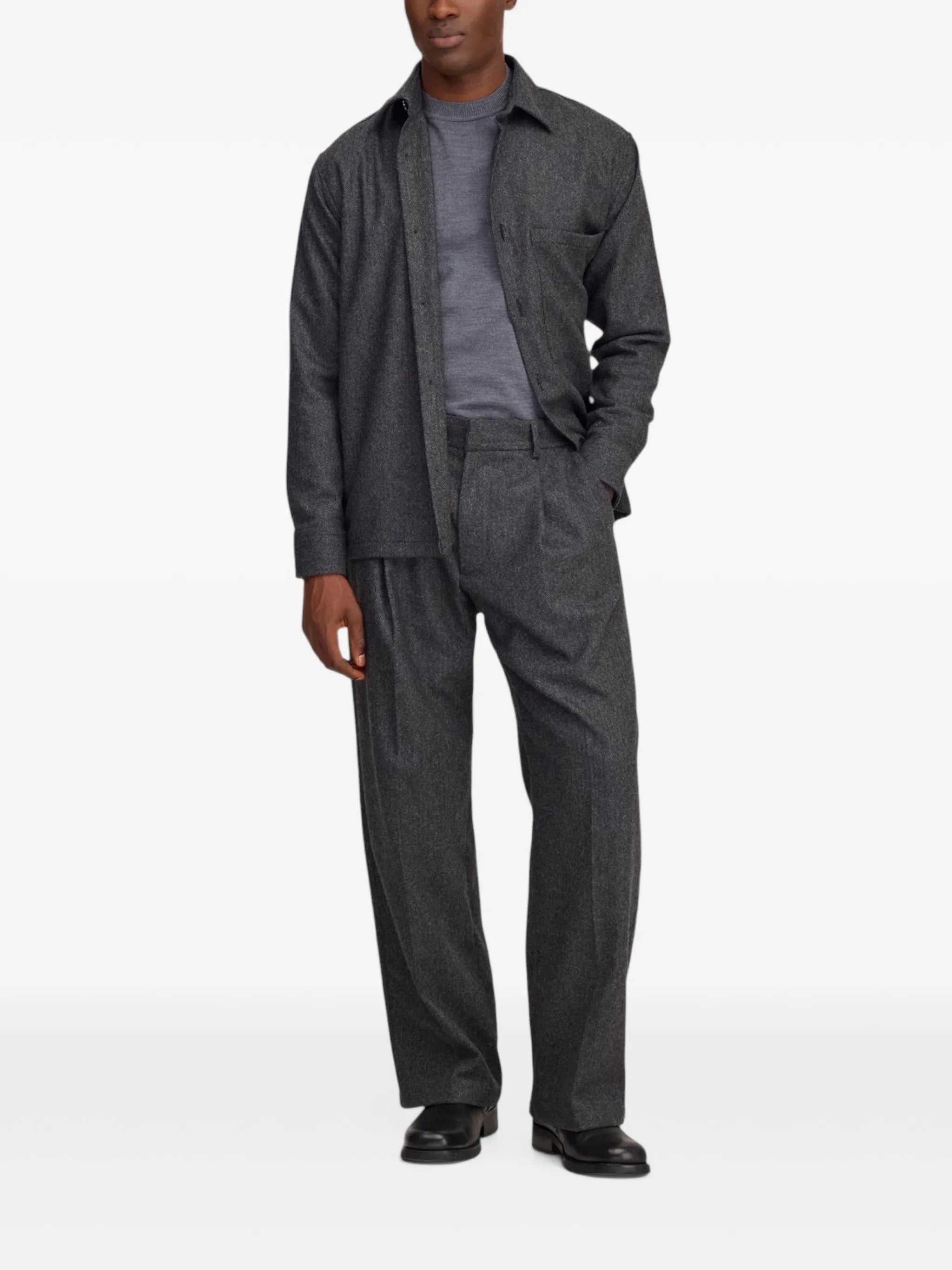 Kay herringbone trousers