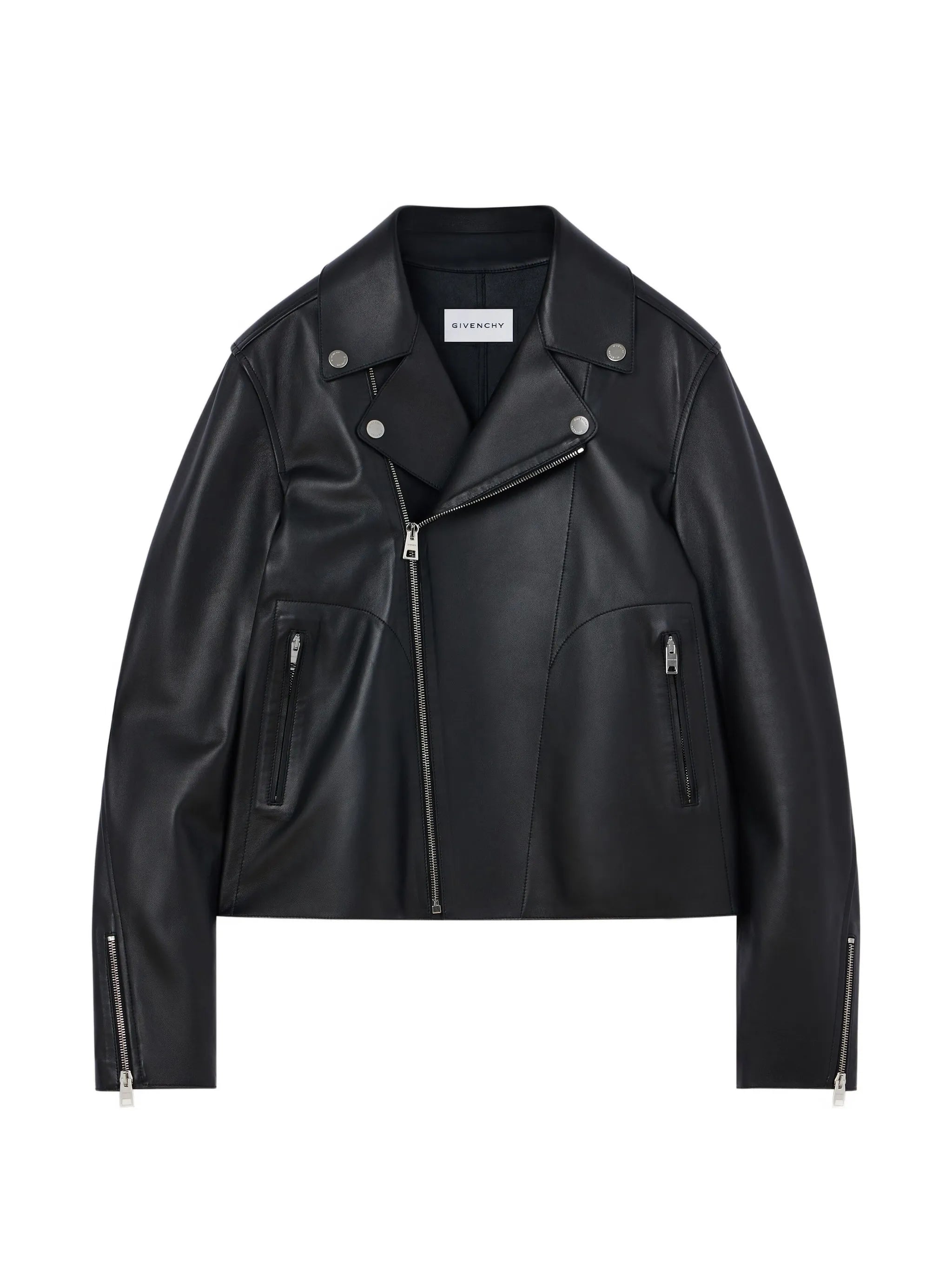 Couture Seam zipped blouson in nappa leather