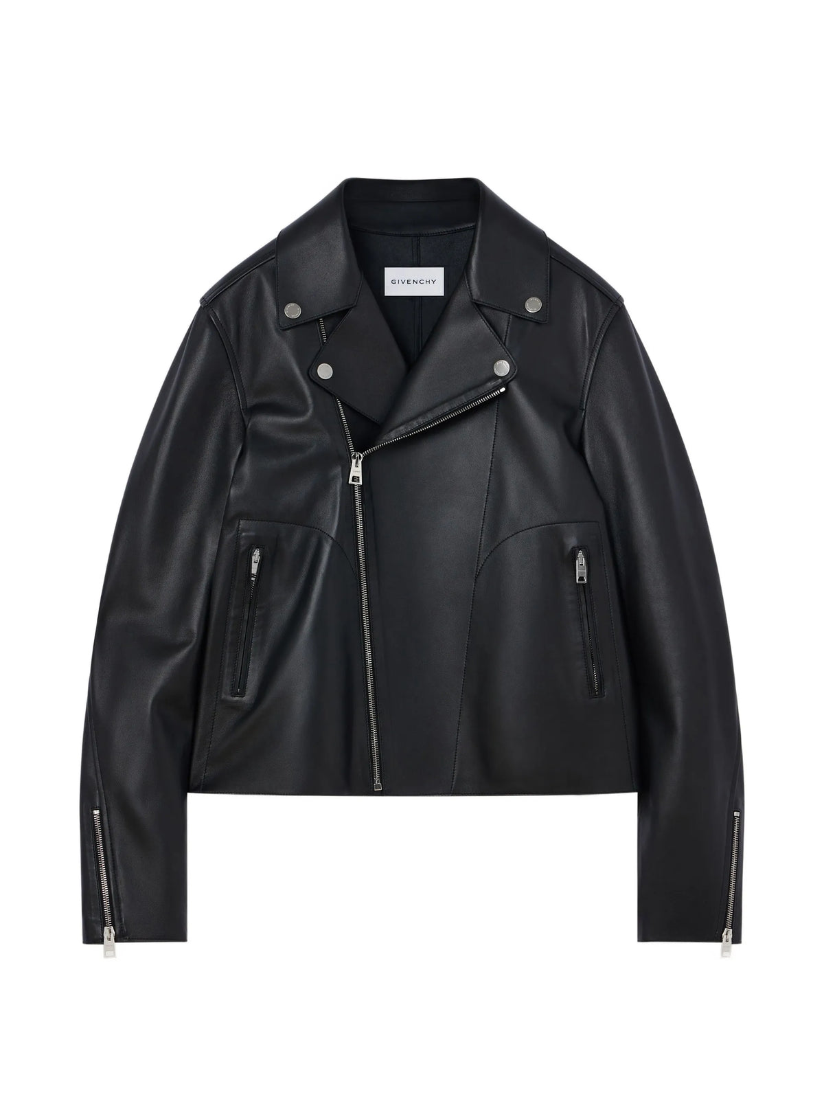 Couture Seam zipped blouson in nappa leather
