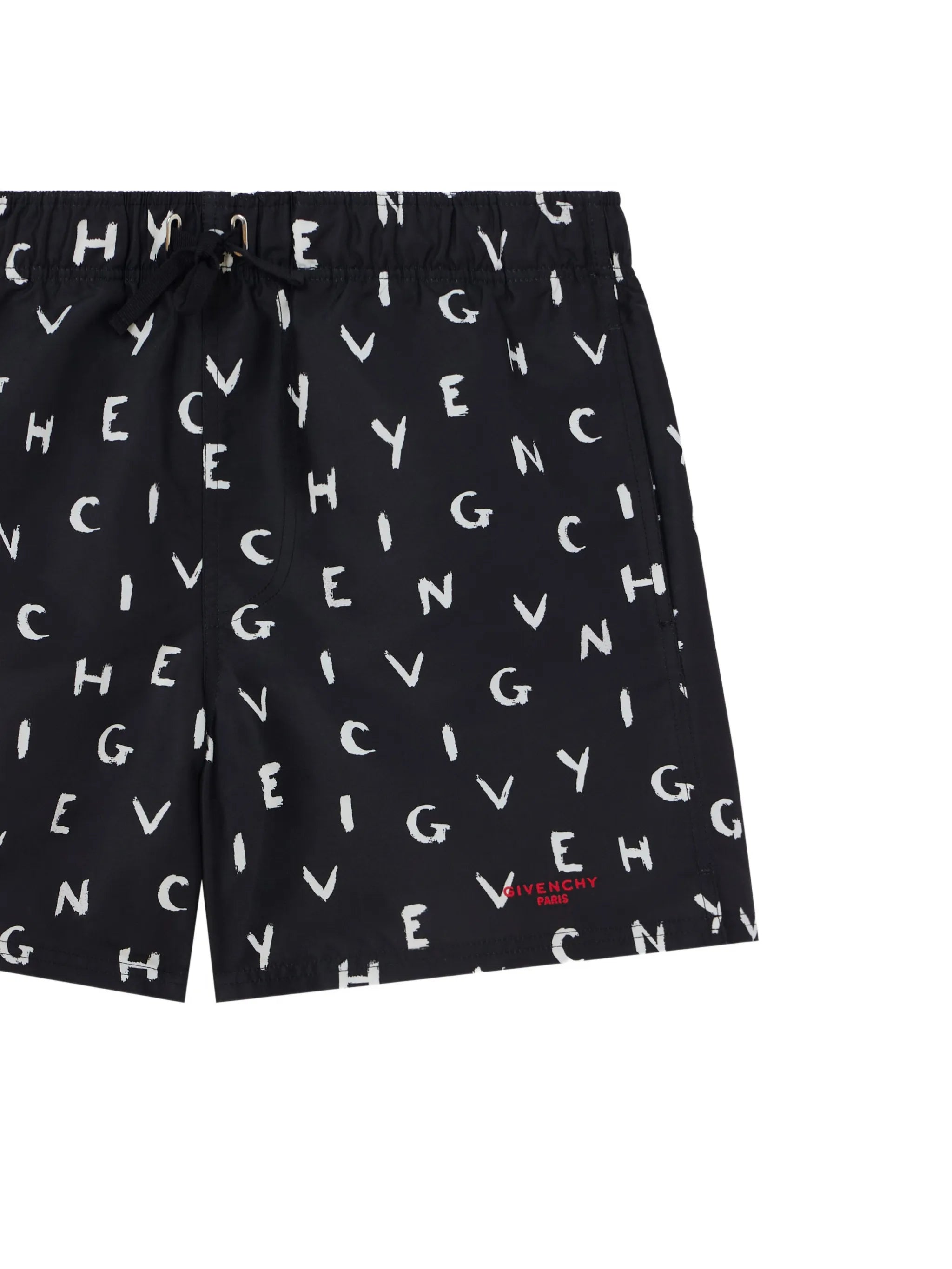 swim shorts with Givenchy brushed print