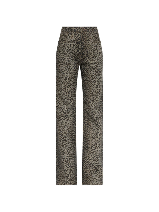Jane leopard-print jeans