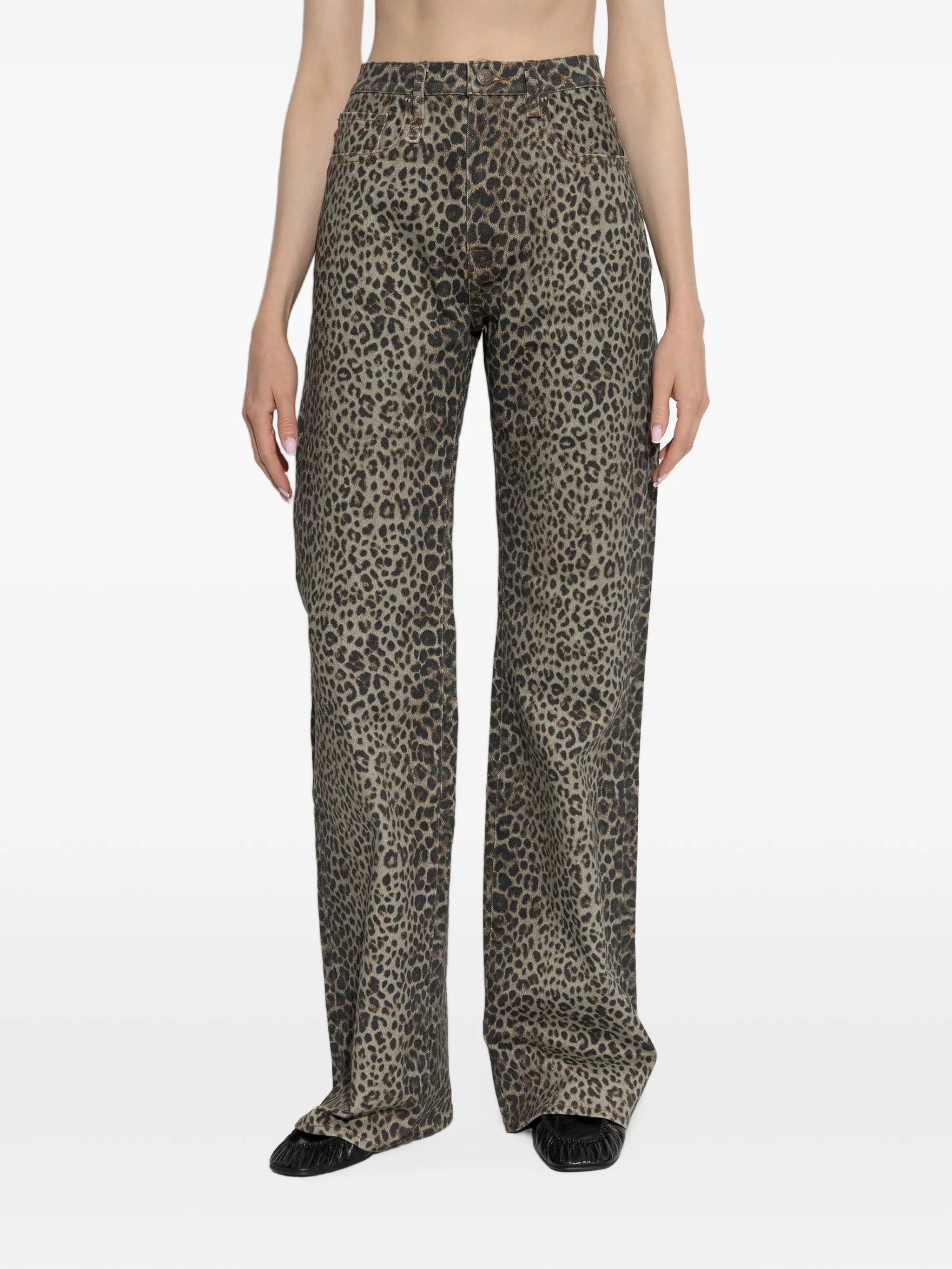 Jane leopard-print jeans