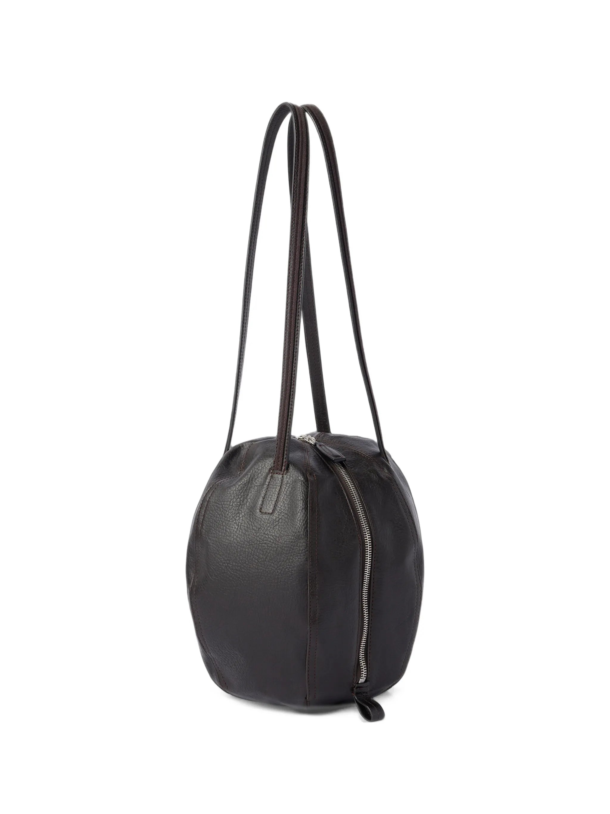 small Helmet shoulder bag in grained paper-lux leather