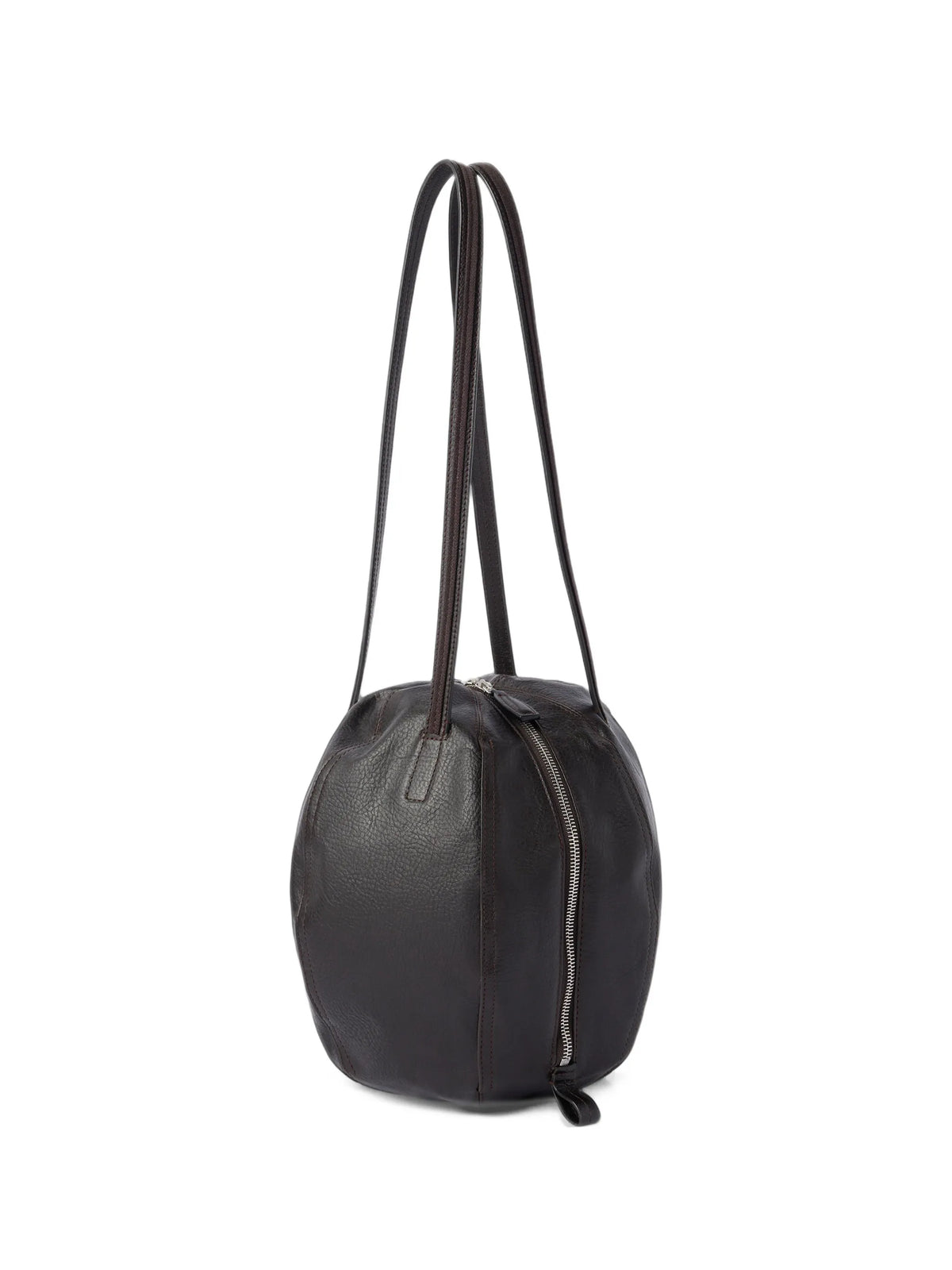 small Helmet shoulder bag in grained paper-lux leather