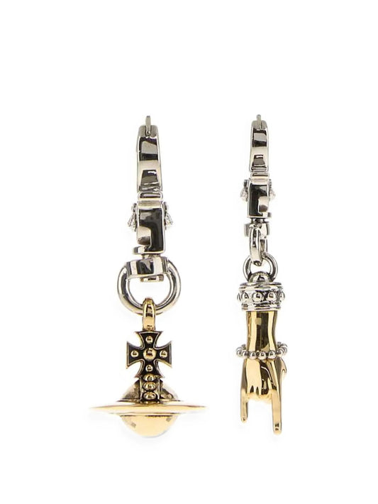 Anatoly Orb and hand-motif earrings