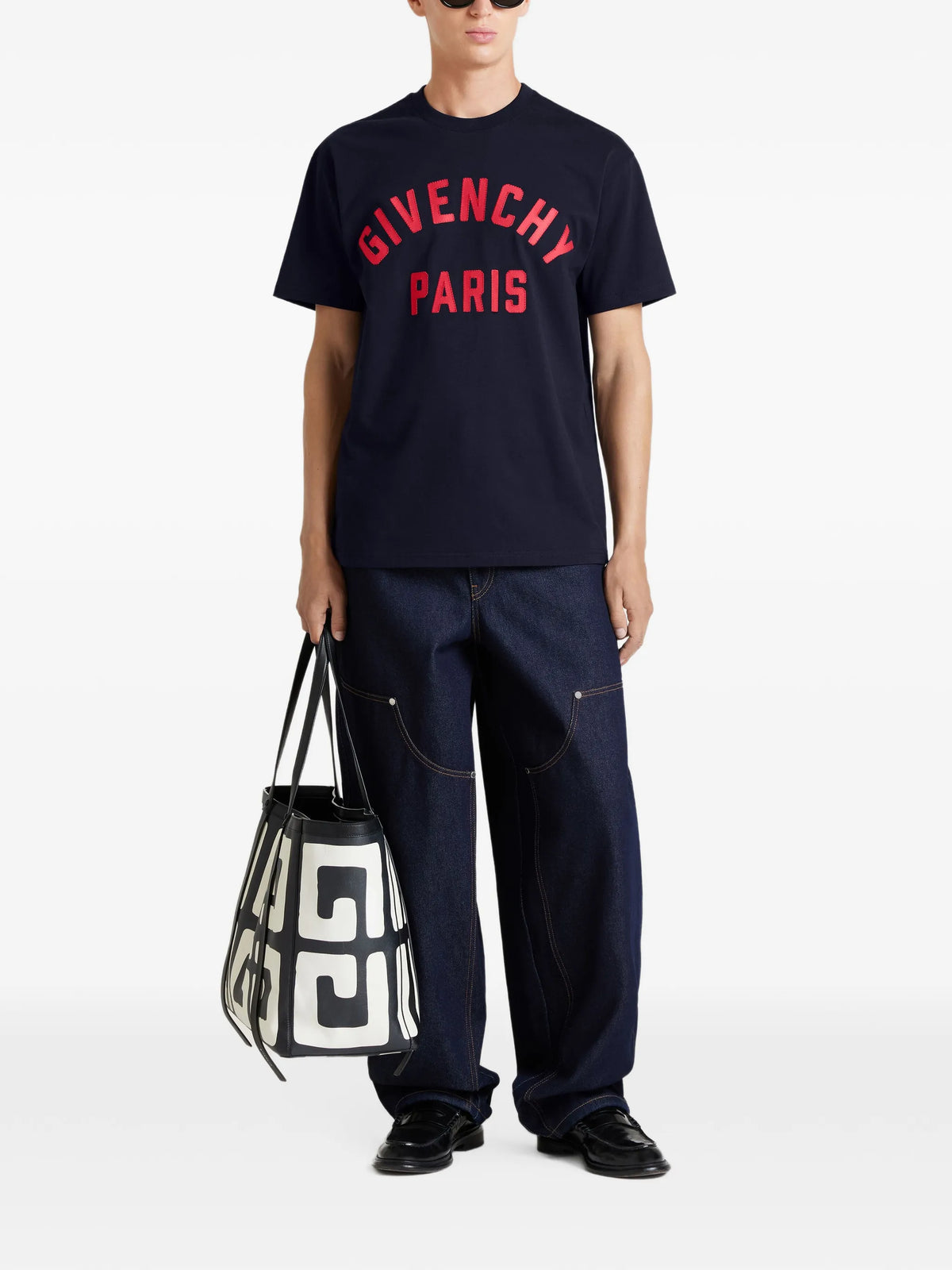 T-shirt in cotton with Givenchy Paris embroidery