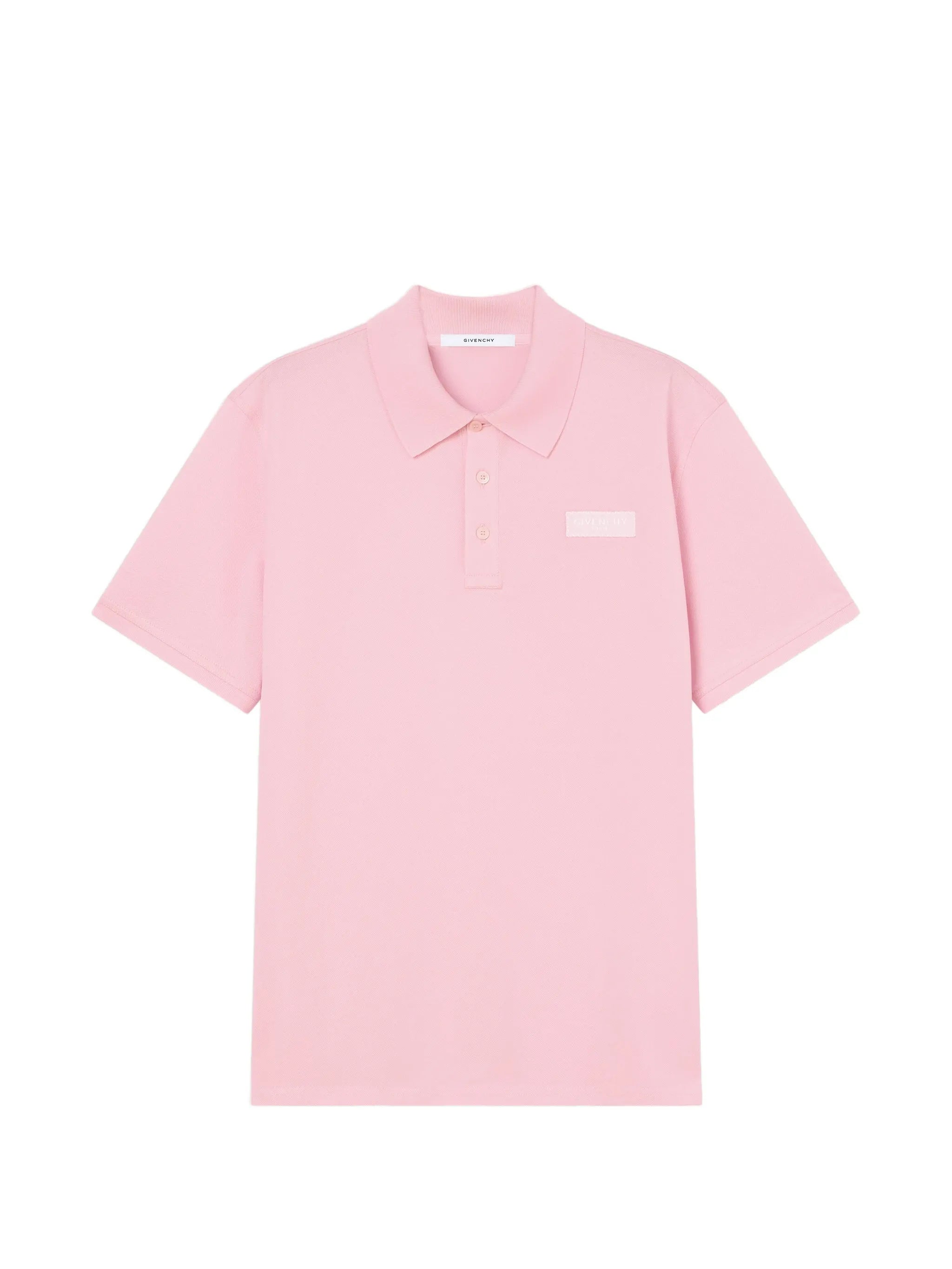 polo in cotton with gros grain detail