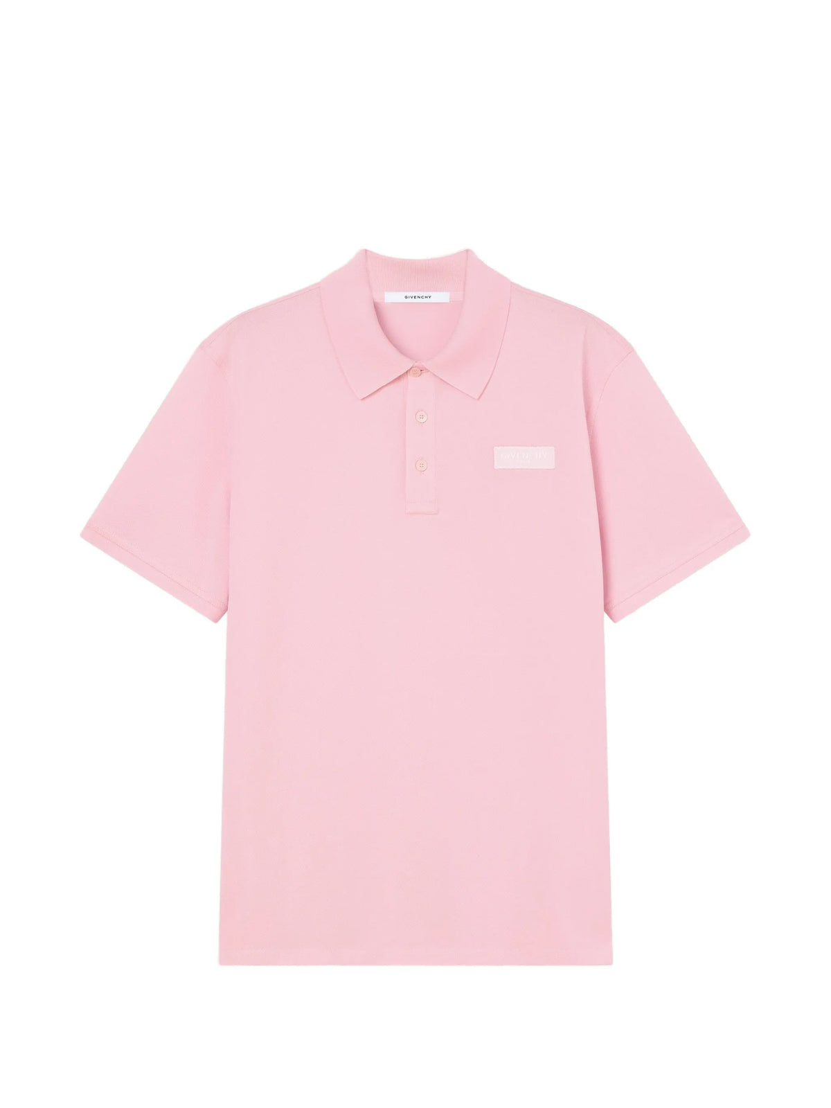polo in cotton with gros grain detail