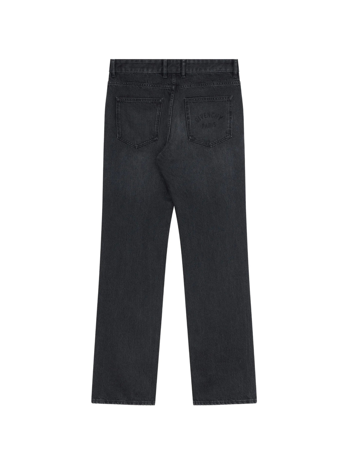 logo-embroidered straight-leg jeans