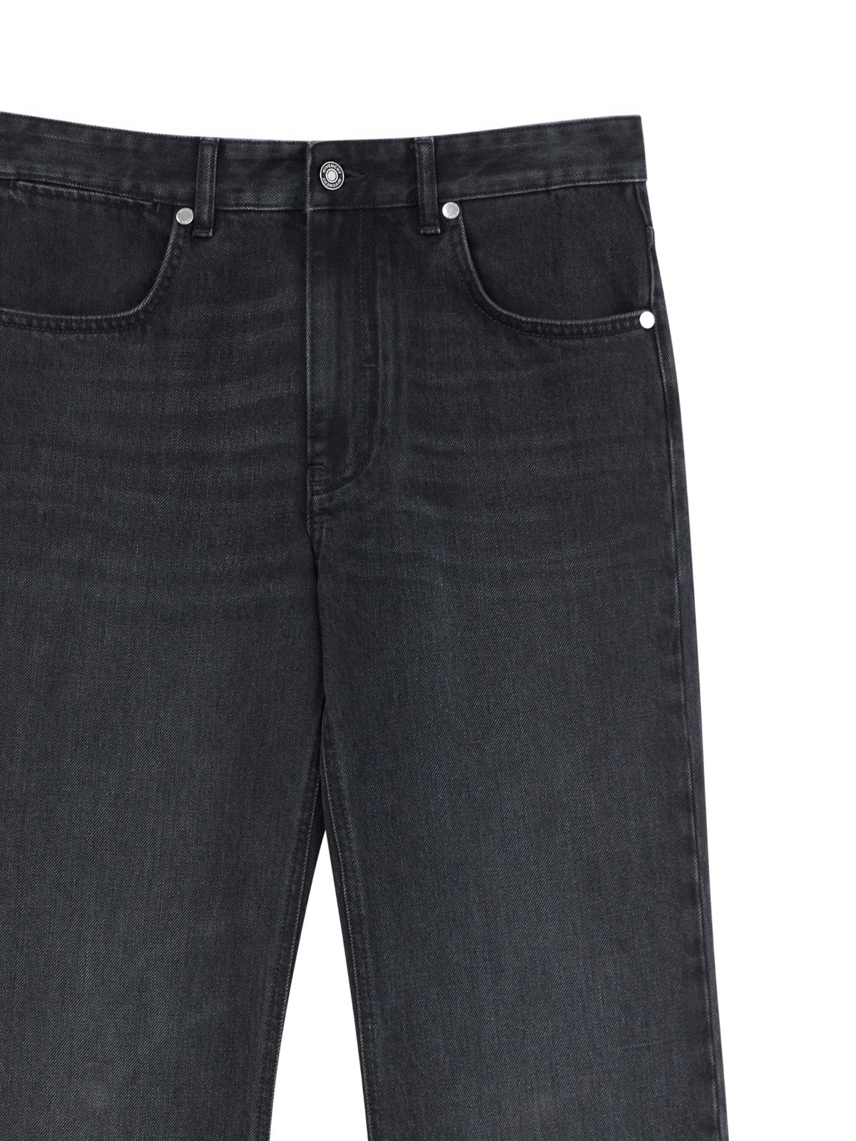 logo-embroidered straight-leg jeans