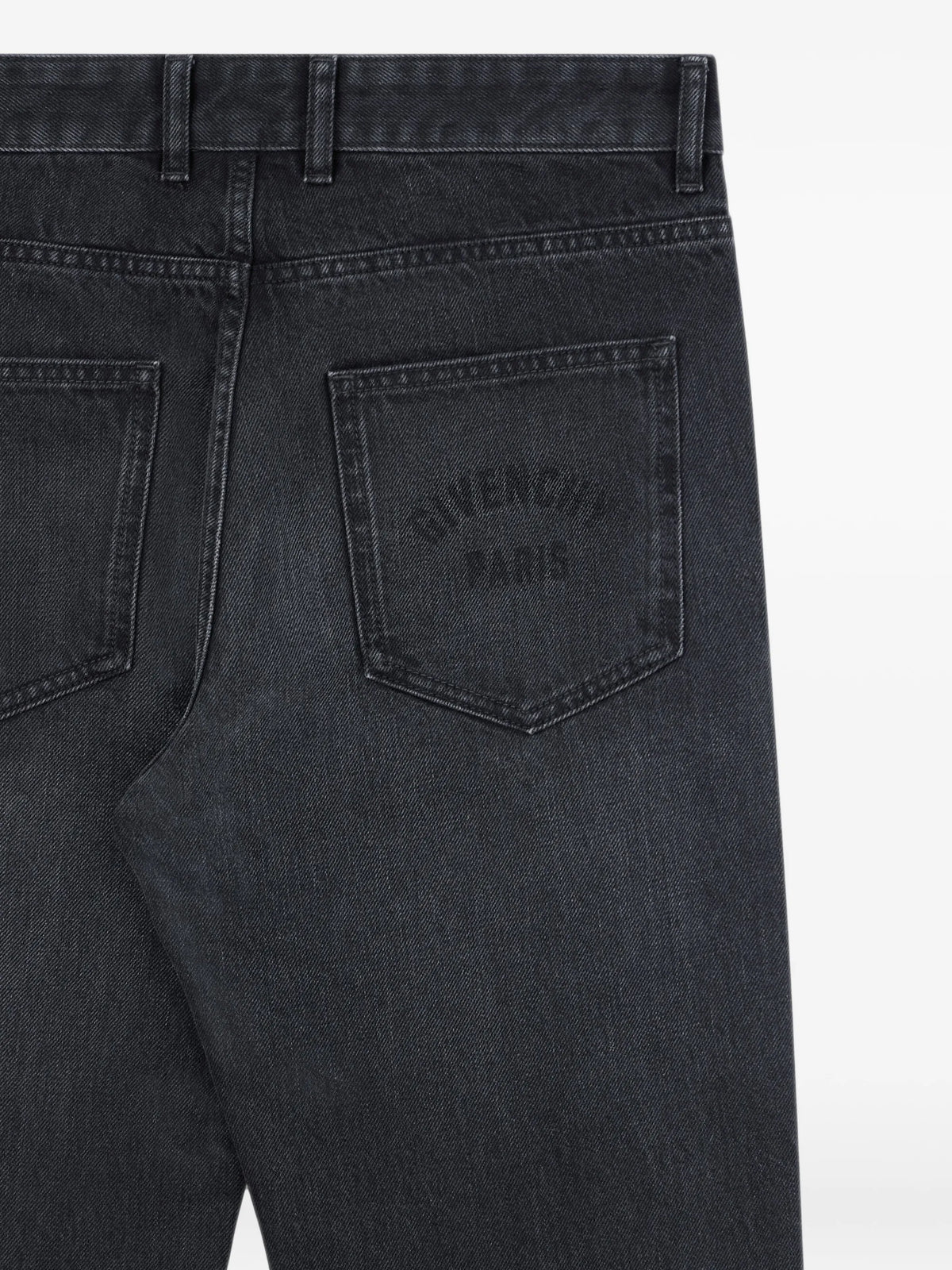 logo-embroidered straight-leg jeans