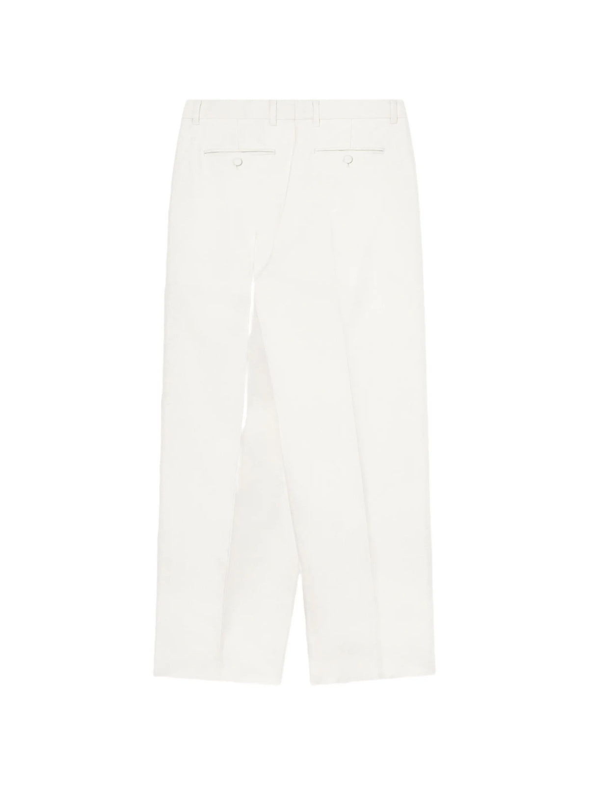 double pleat pants in wool and silk