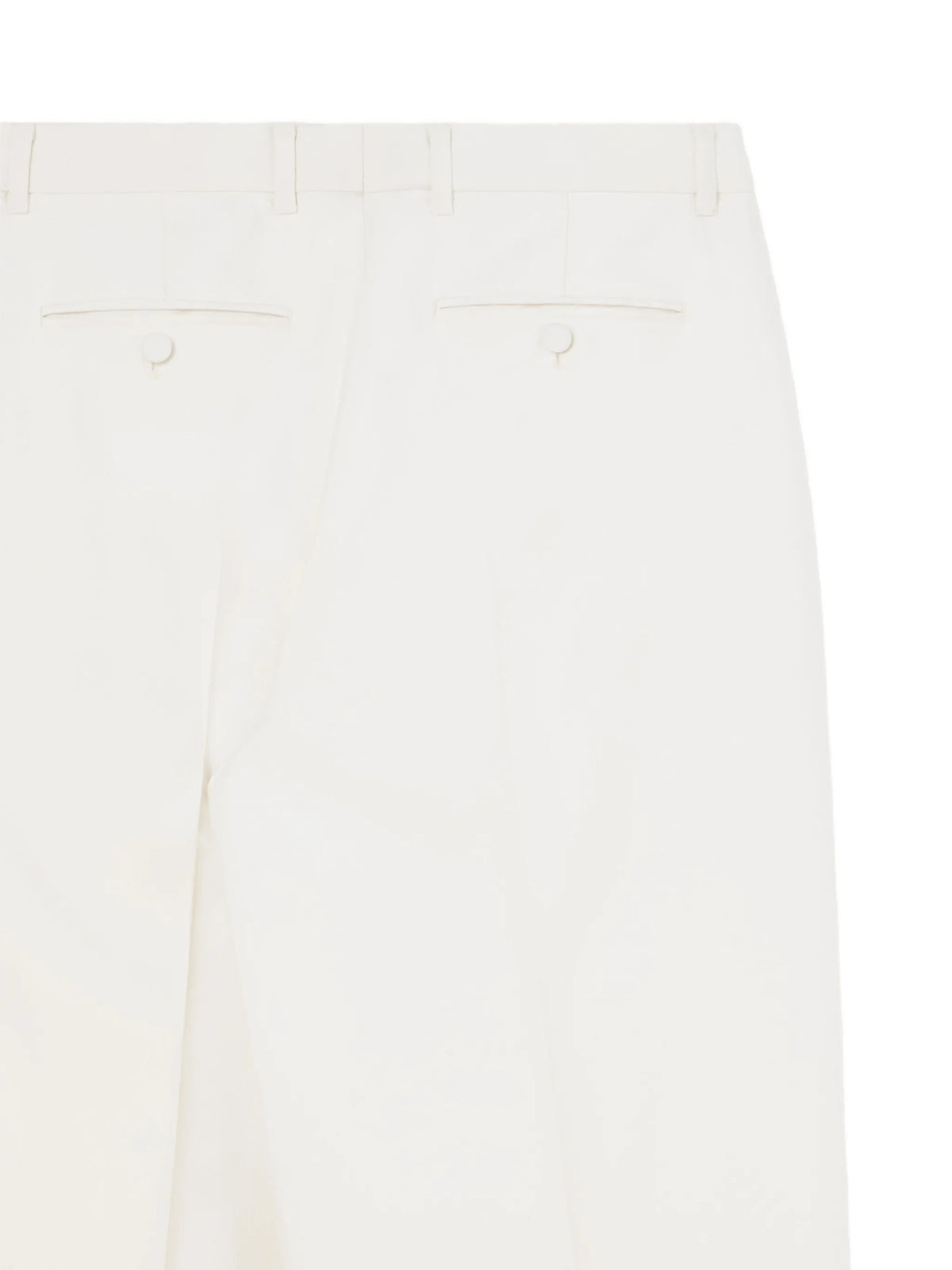 double pleat pants in wool and silk